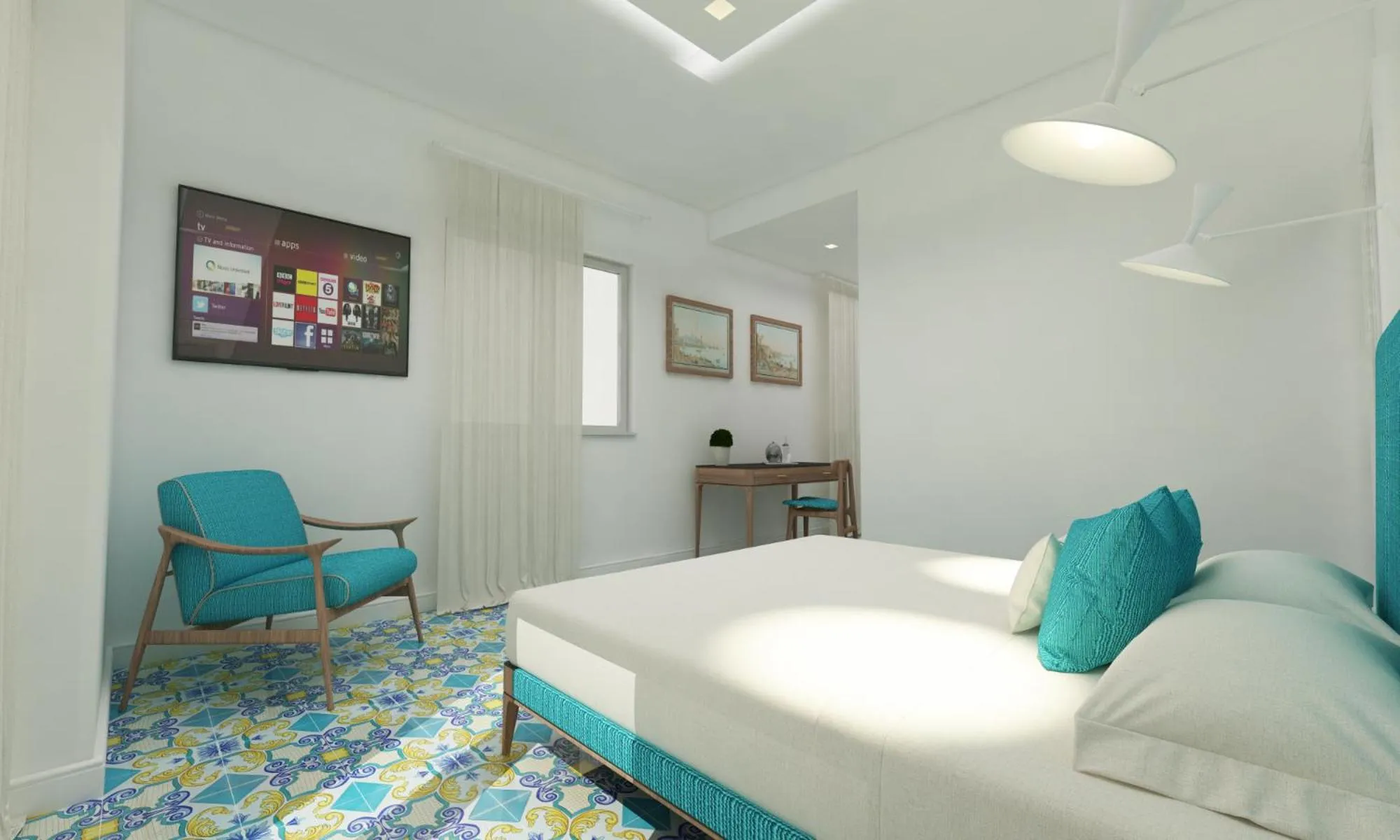 Bed in Palazzo Gargiulo Luxury Rooms & Suites