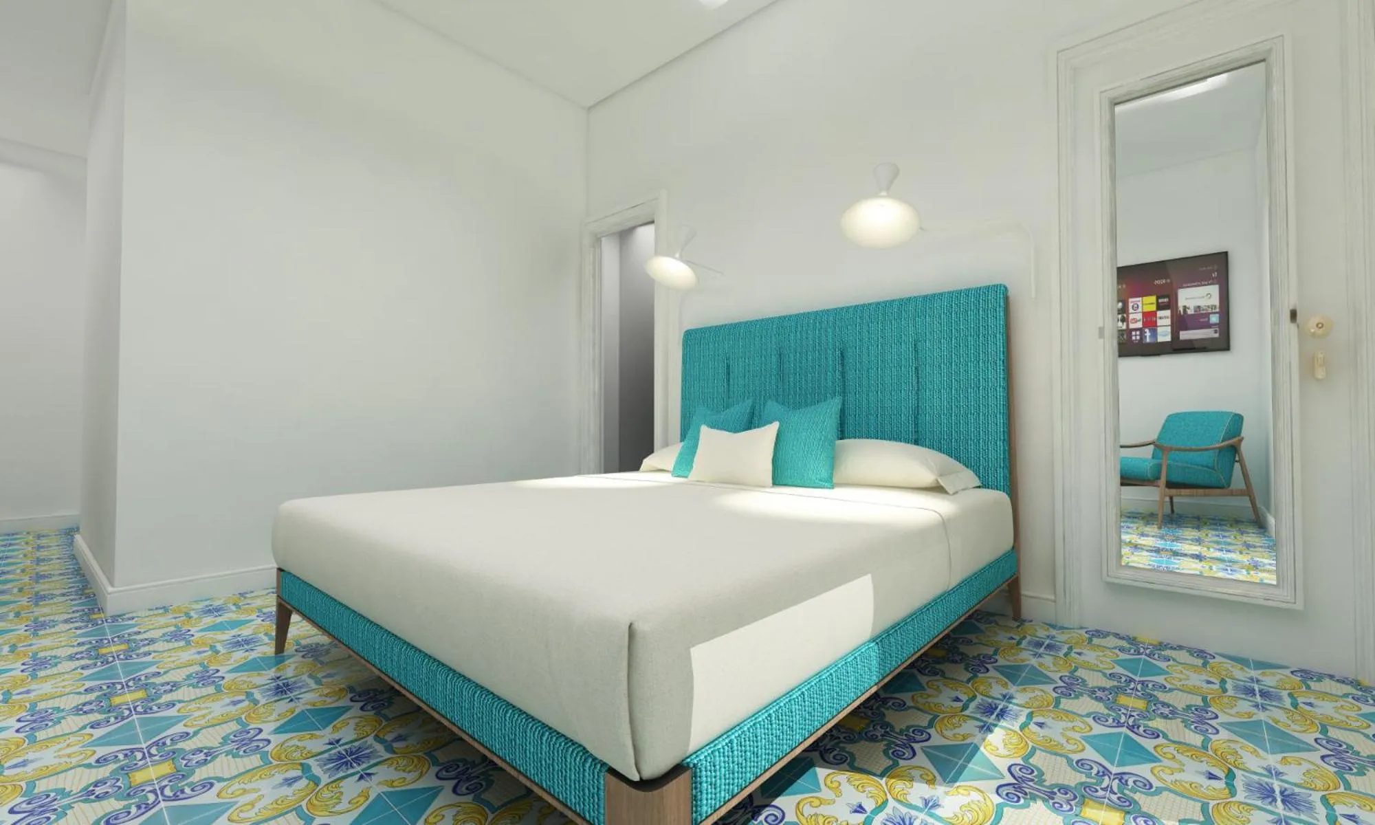 Bed in Palazzo Gargiulo Luxury Rooms & Suites