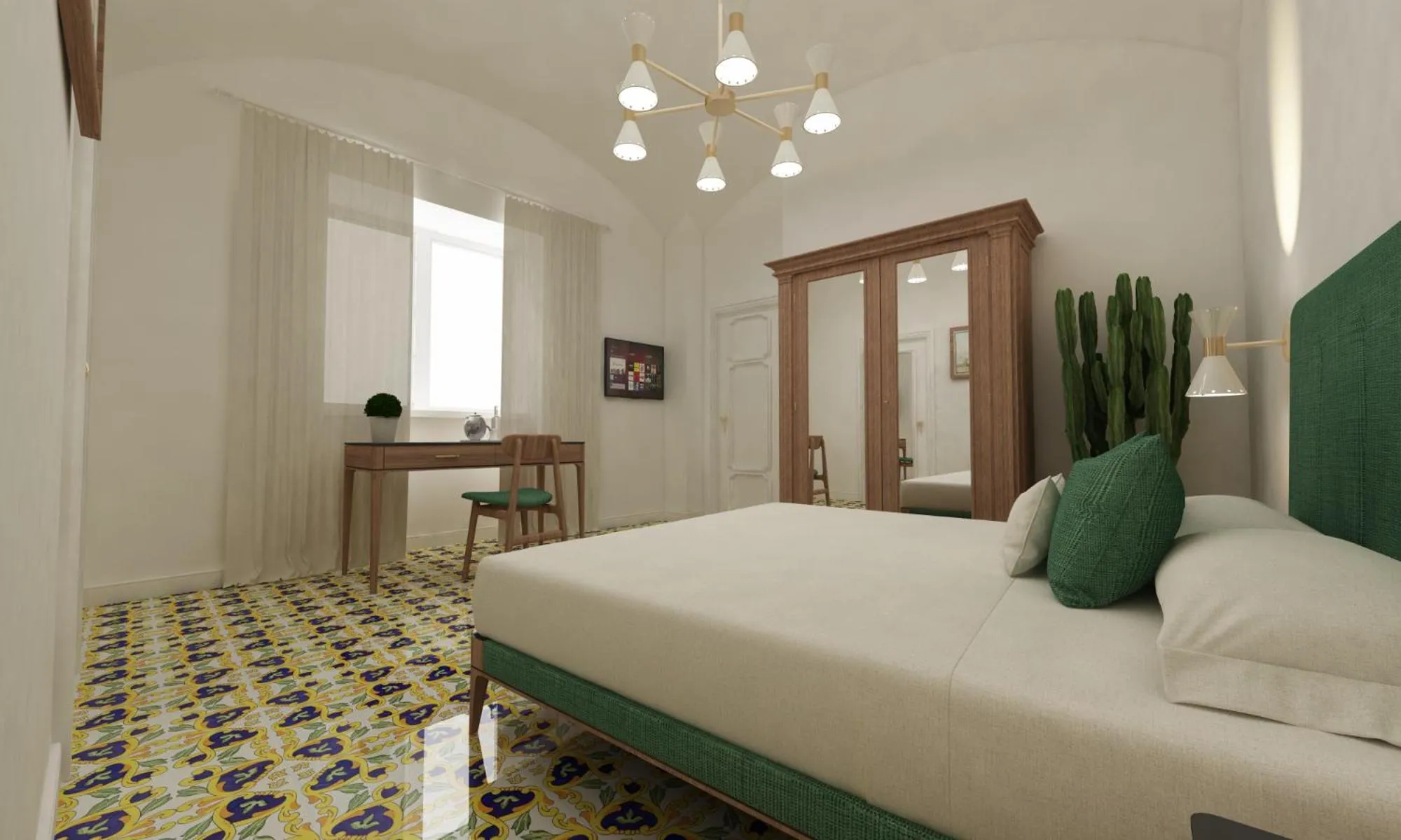 Bed in Palazzo Gargiulo Luxury Rooms & Suites