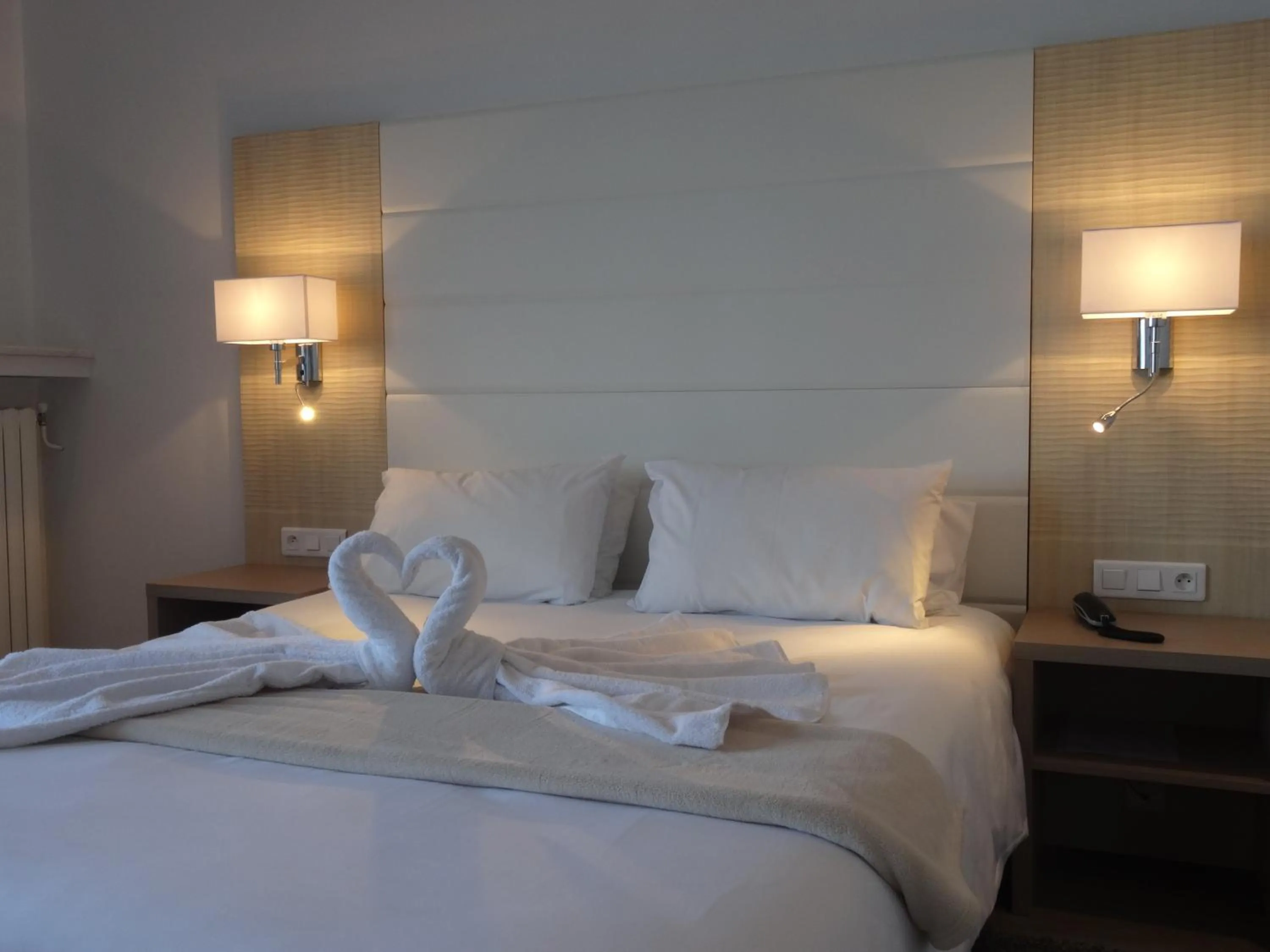 Bed in Hotel Uhainak