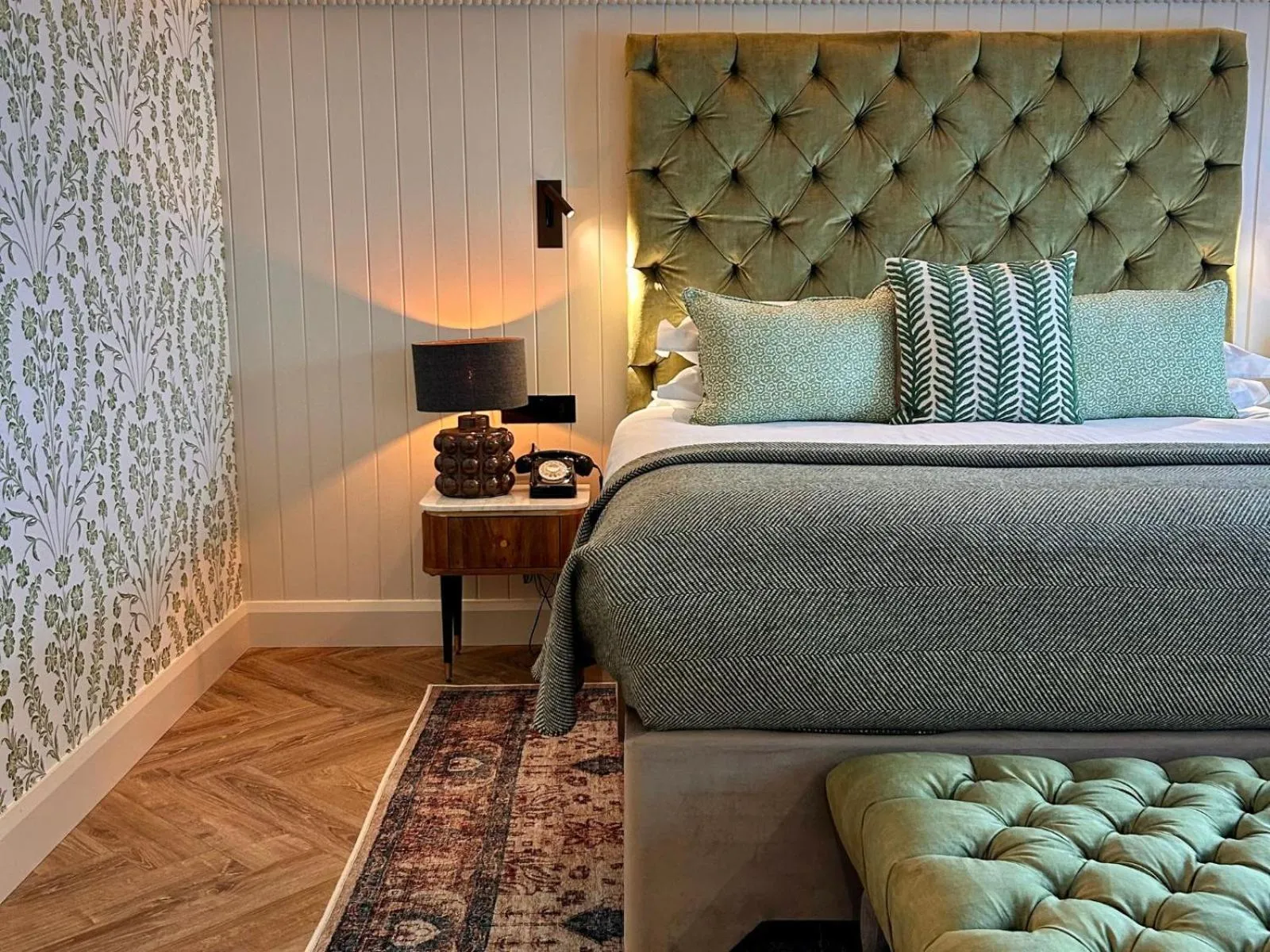 Bed in The Ashe Hotel