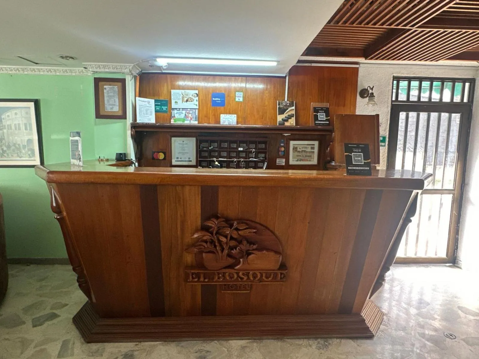 Lobby or reception in Hotel El Bosque