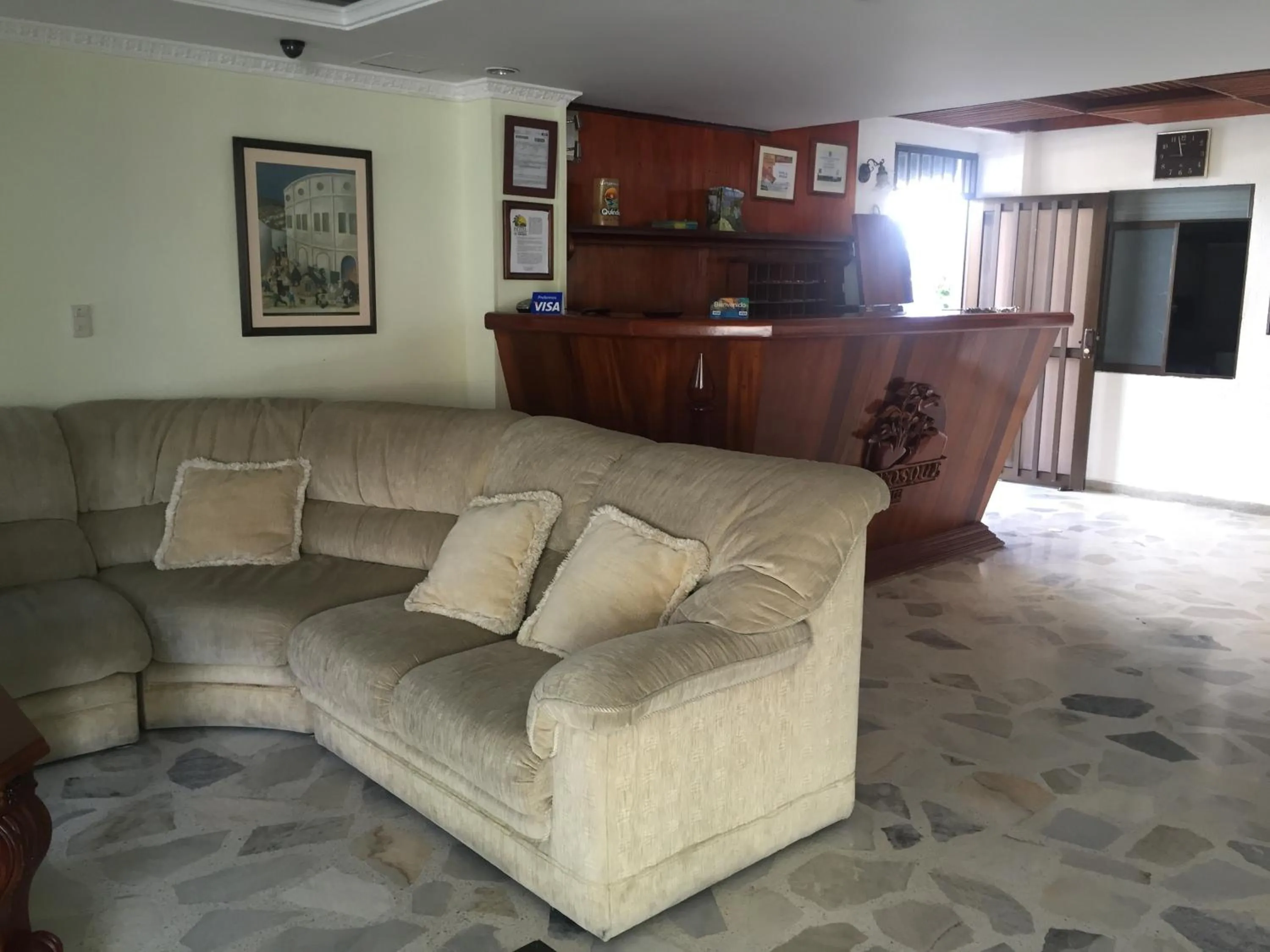 Lobby or reception in Hotel El Bosque