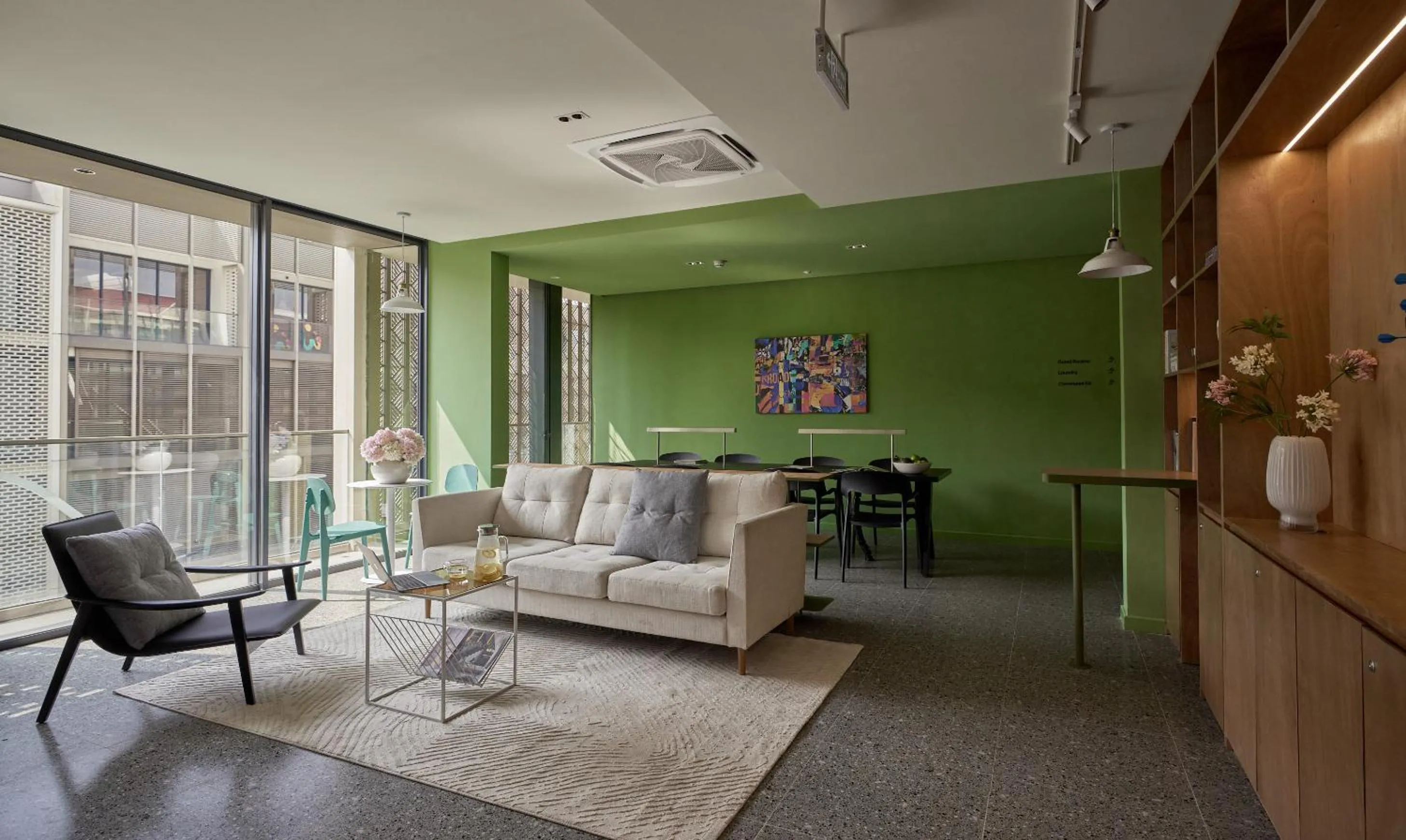 Living room in Express by M Village Global City