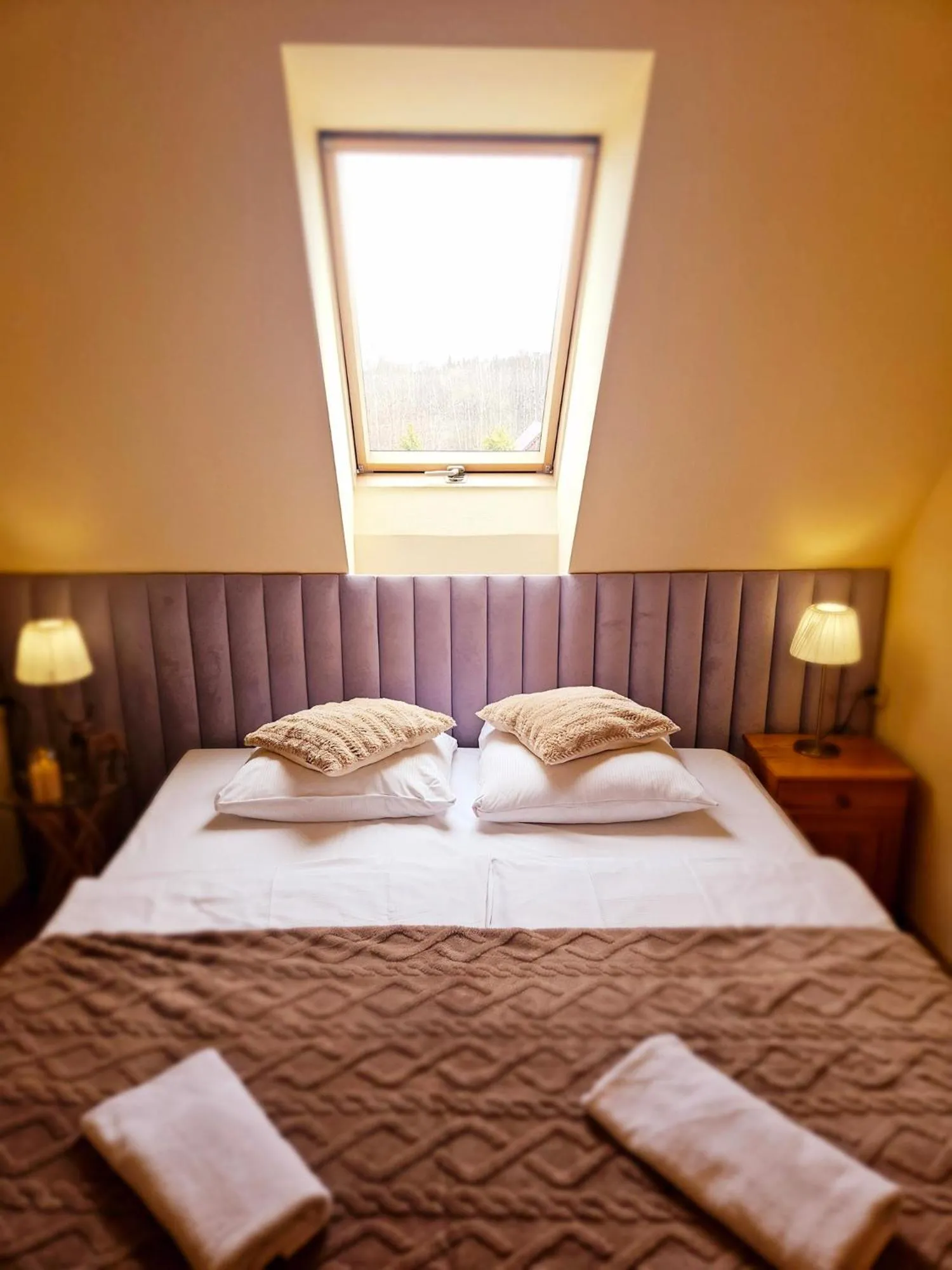 Bed in Willa Regina II Resort & SPA