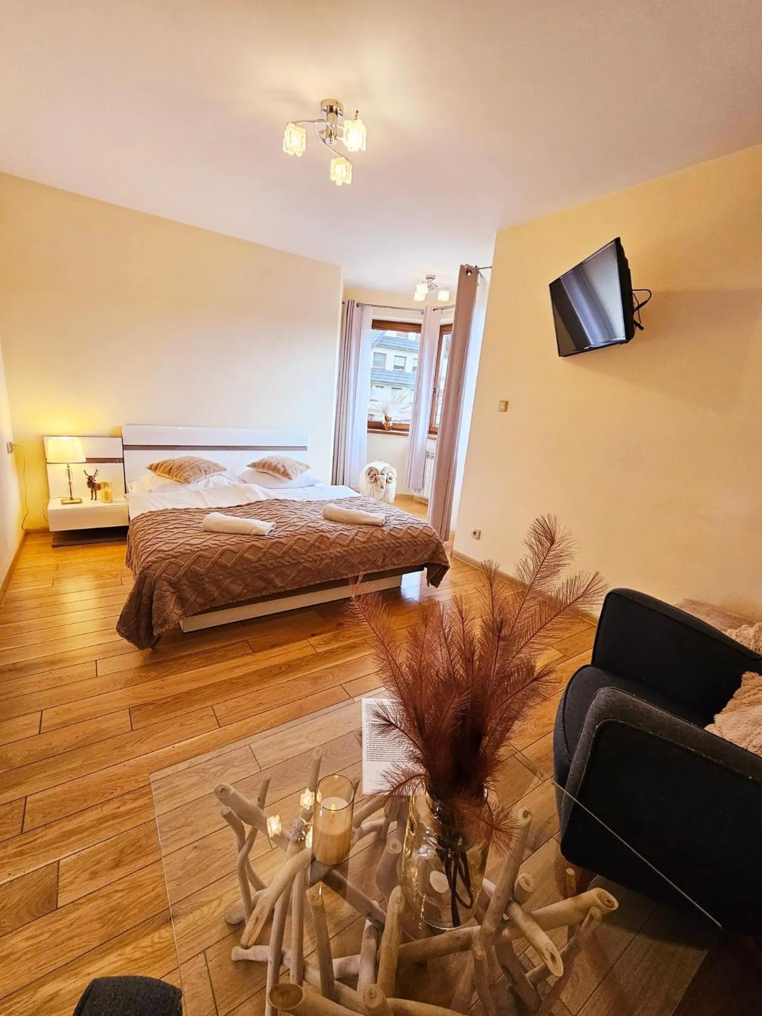 Bed in Willa Regina II Resort & SPA