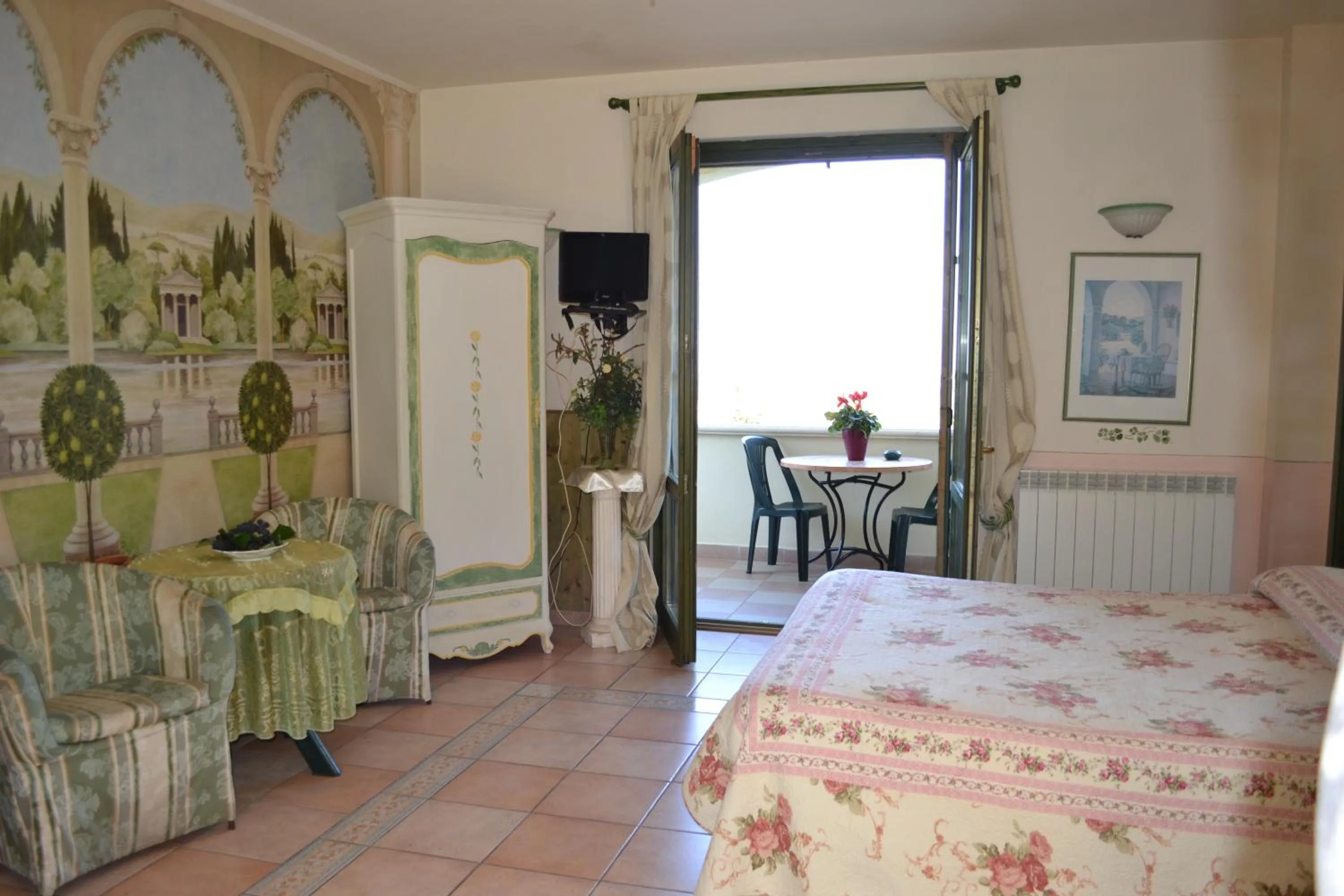 Balcony/Terrace, Bed in Agriturismo il Quadrifoglio