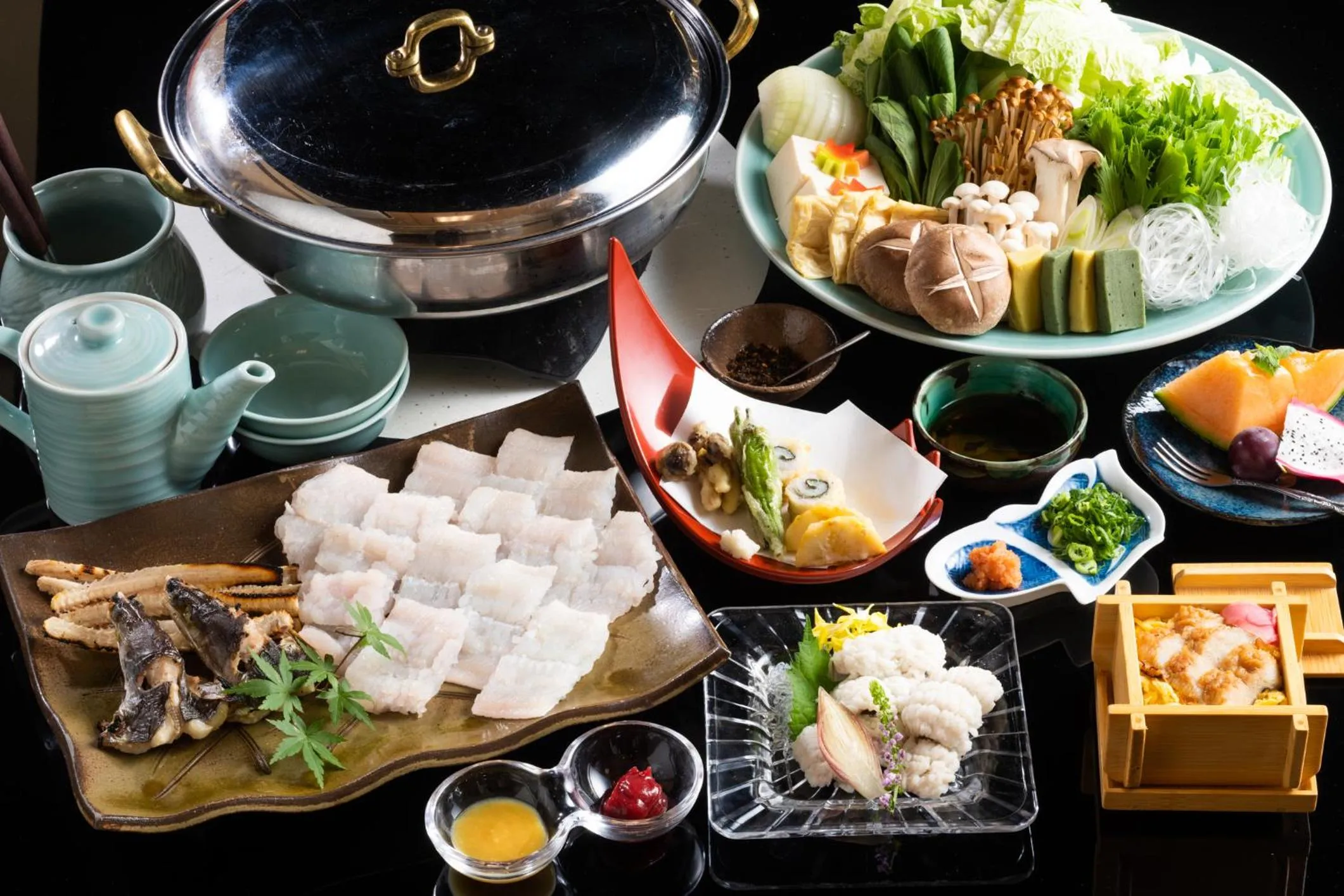 Food close-up in Yamadaya Ryokan