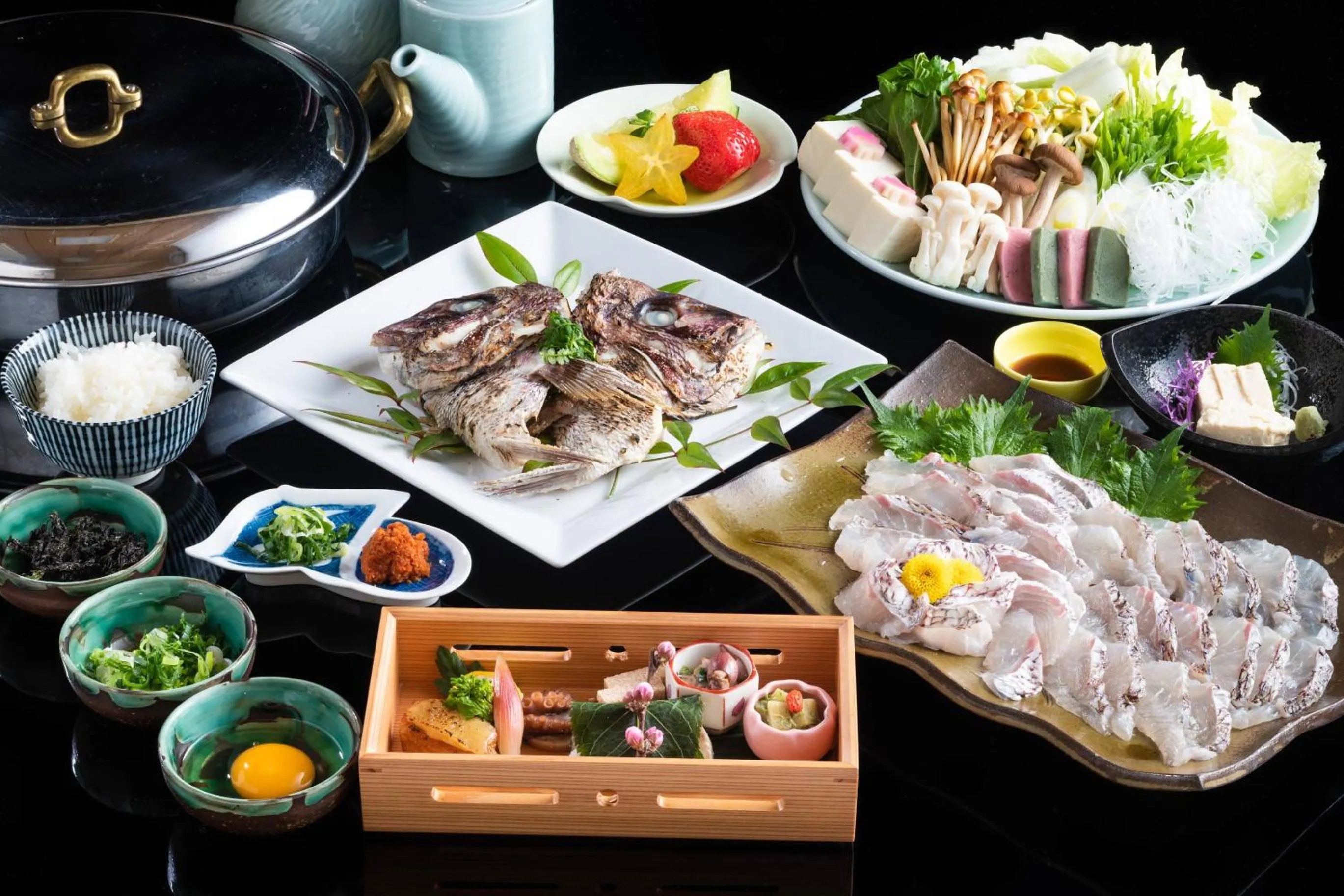 Food close-up in Yamadaya Ryokan