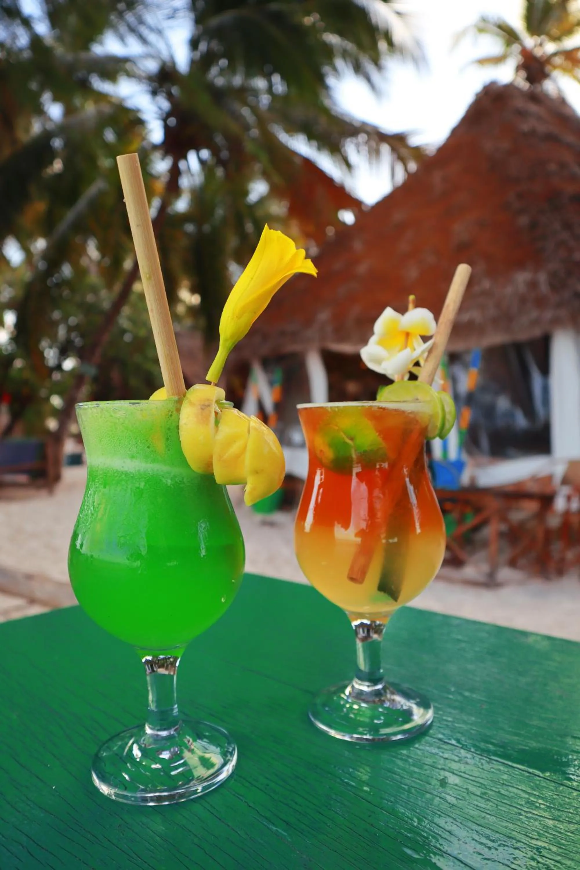 Drinks in Evergreen Bungalows
