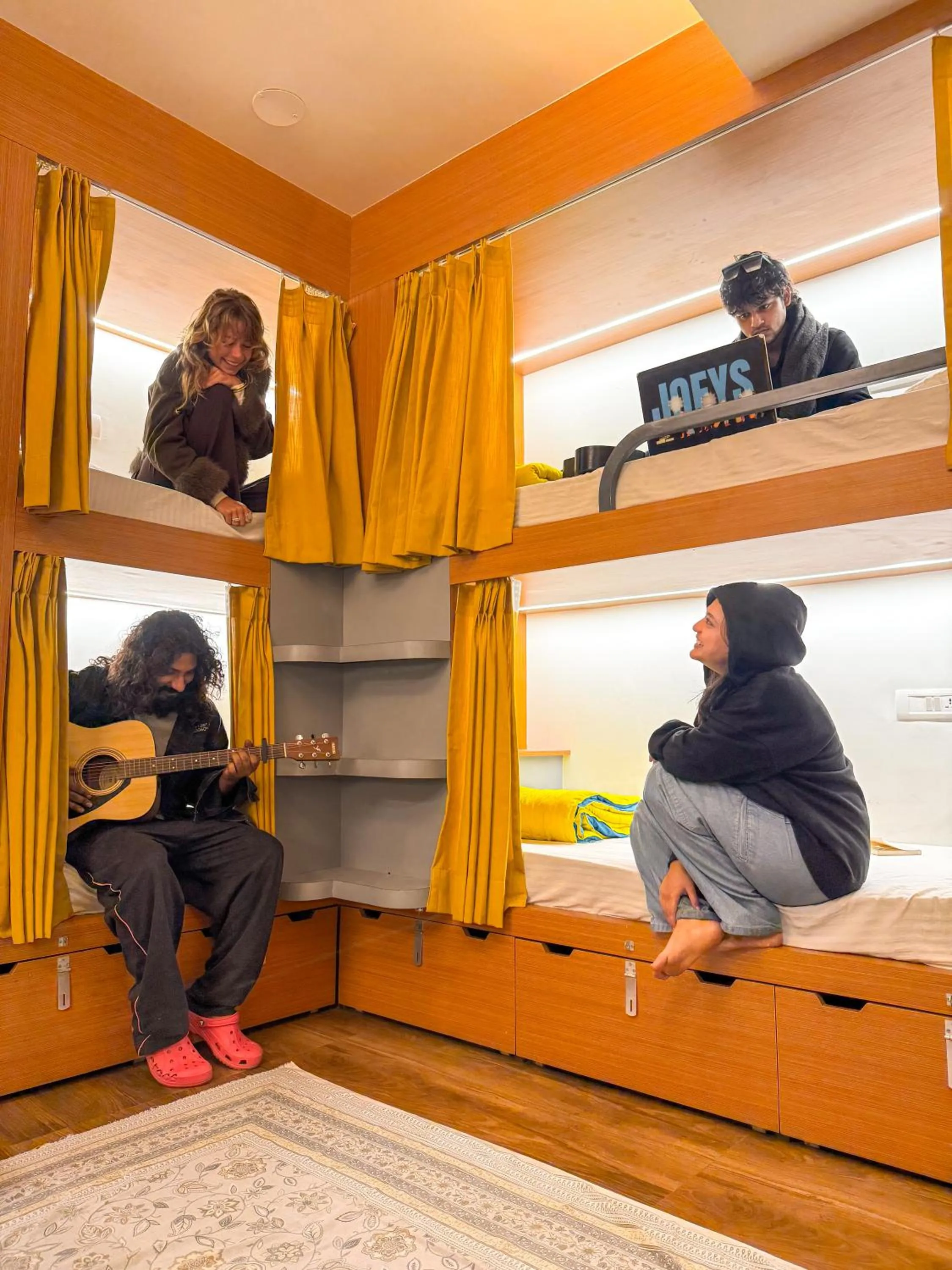 bunk bed in Joey's Hostel Delhi