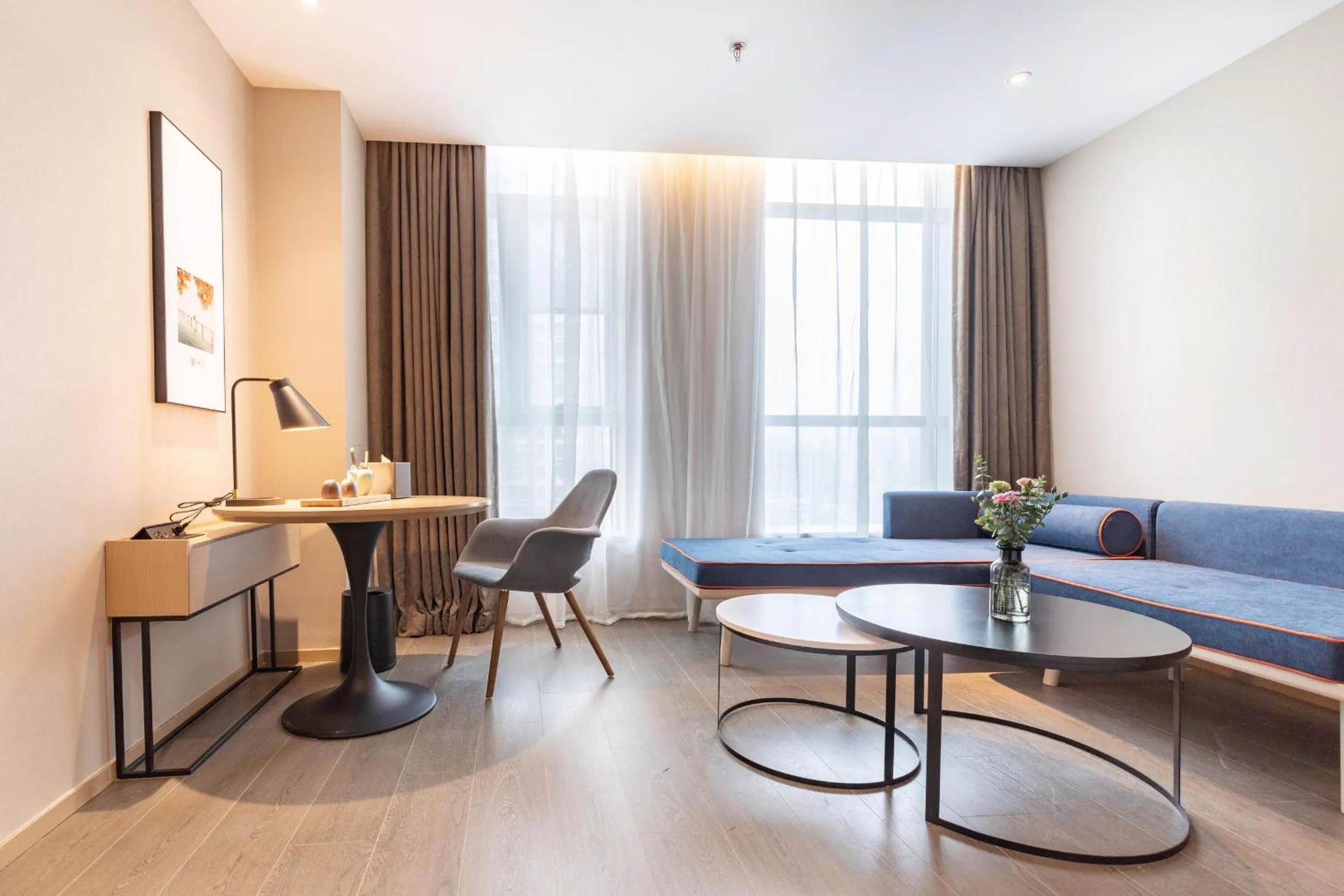 Living room in Atour Hotel Wuhan Donghu Yuejiazui