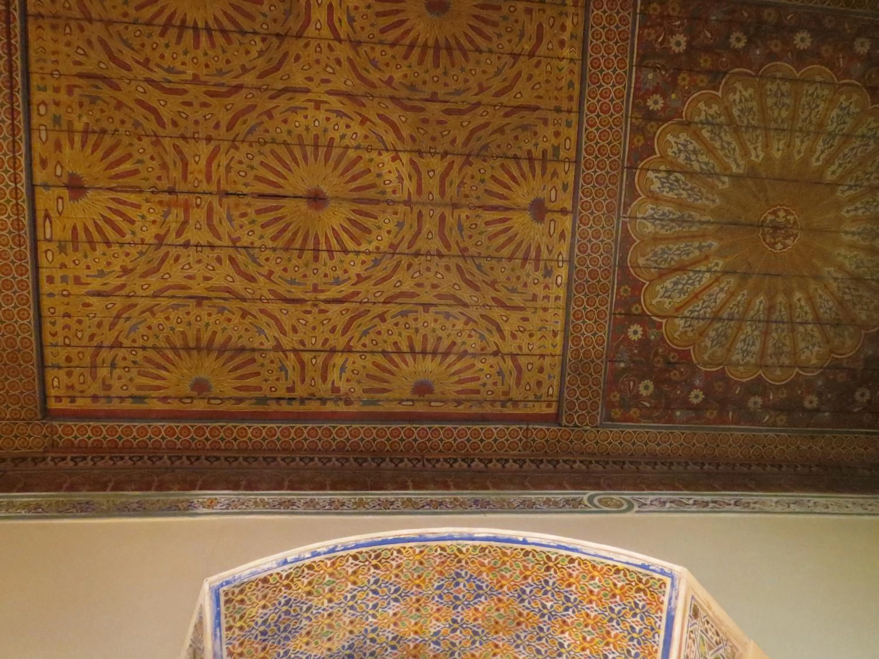 Decorative detail in Riad Maizie
