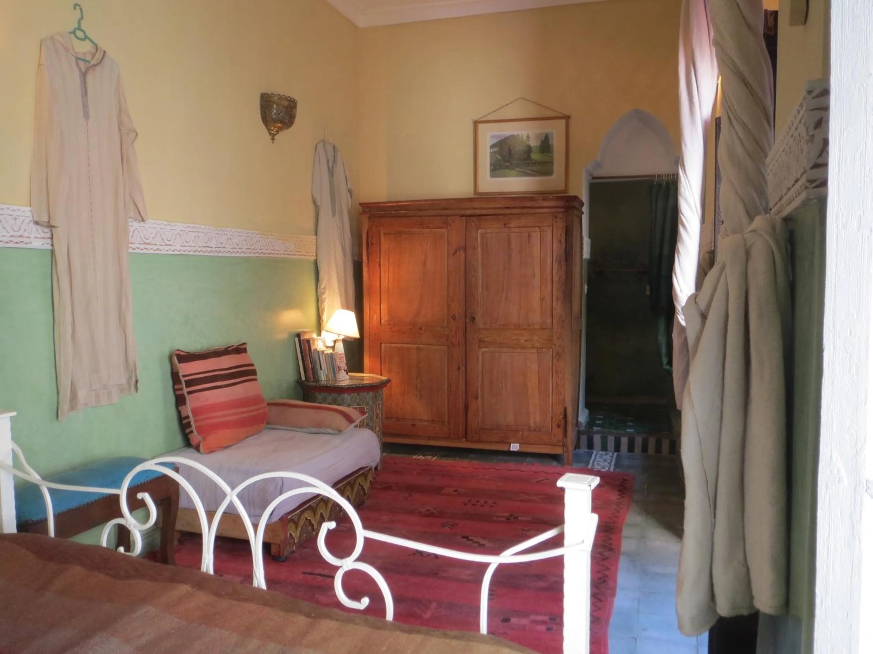 Seating area, Bed in Riad Maizie