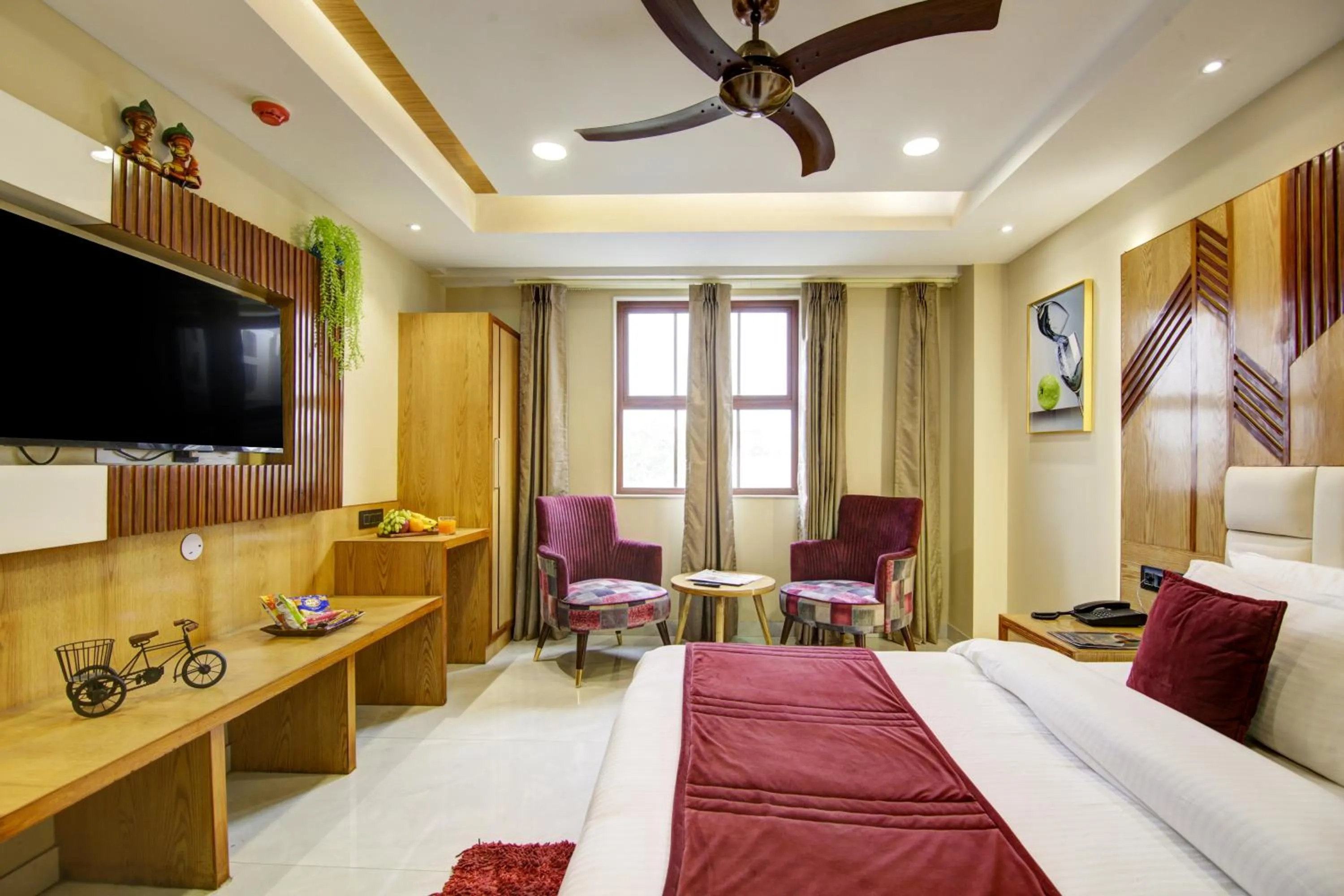 TV and multimedia, Bed in The Leena International-Near Connaught Place & New Delhi Railway Station