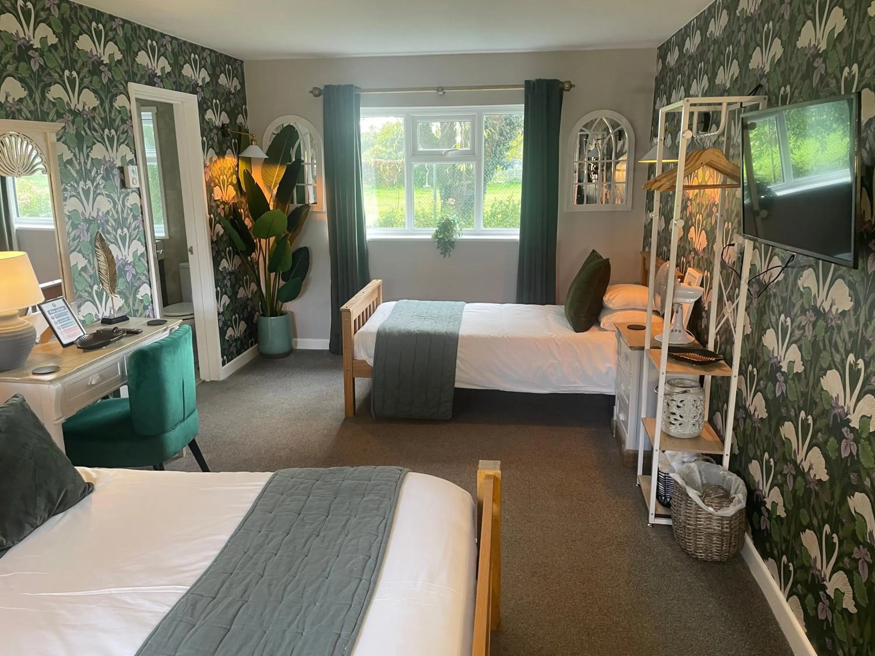 Bed in The Swan Motel, Gillingham