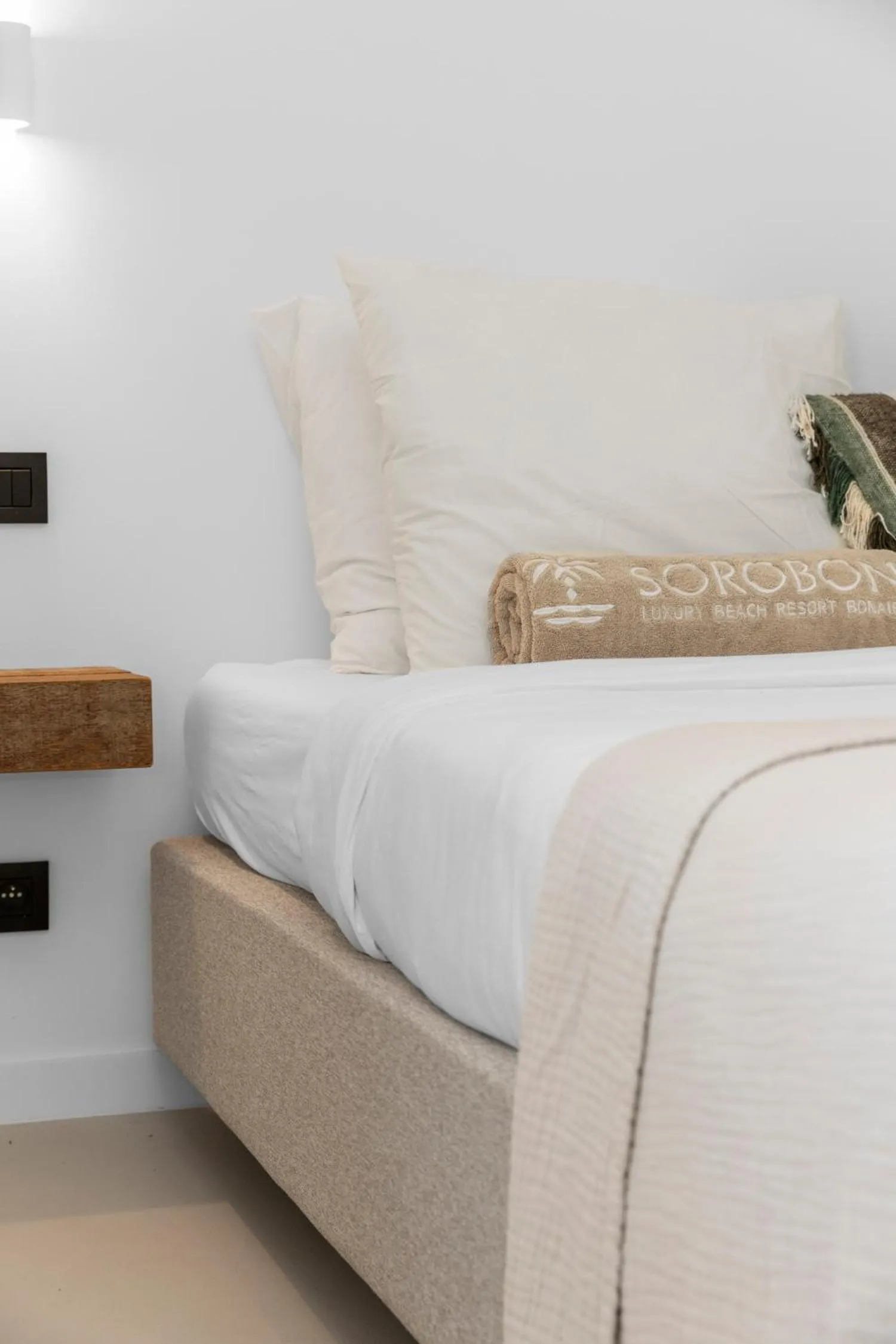 Bed in Sorobon Bay Hotel