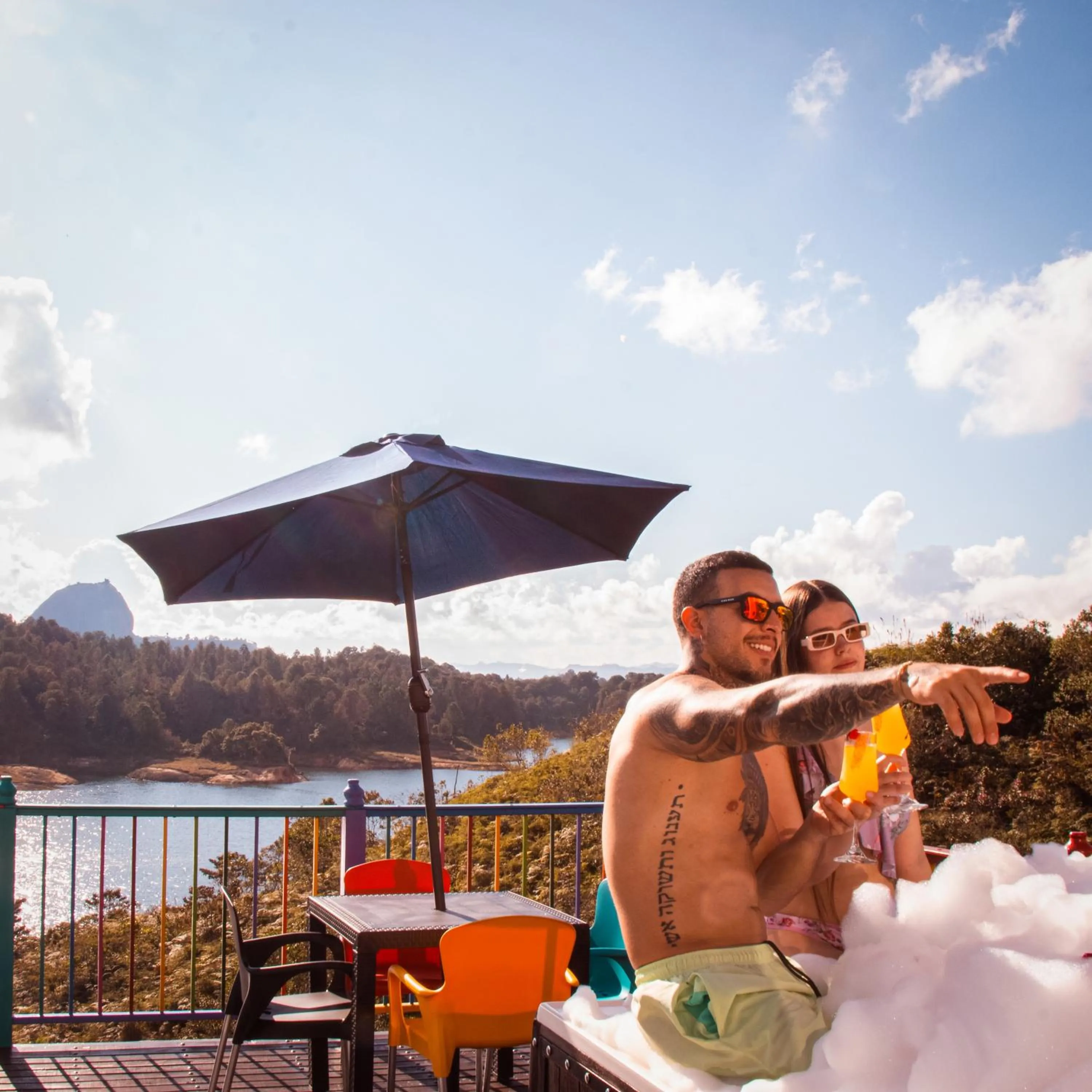 Natural landscape in EL NiDO HOTEL GUATAPE