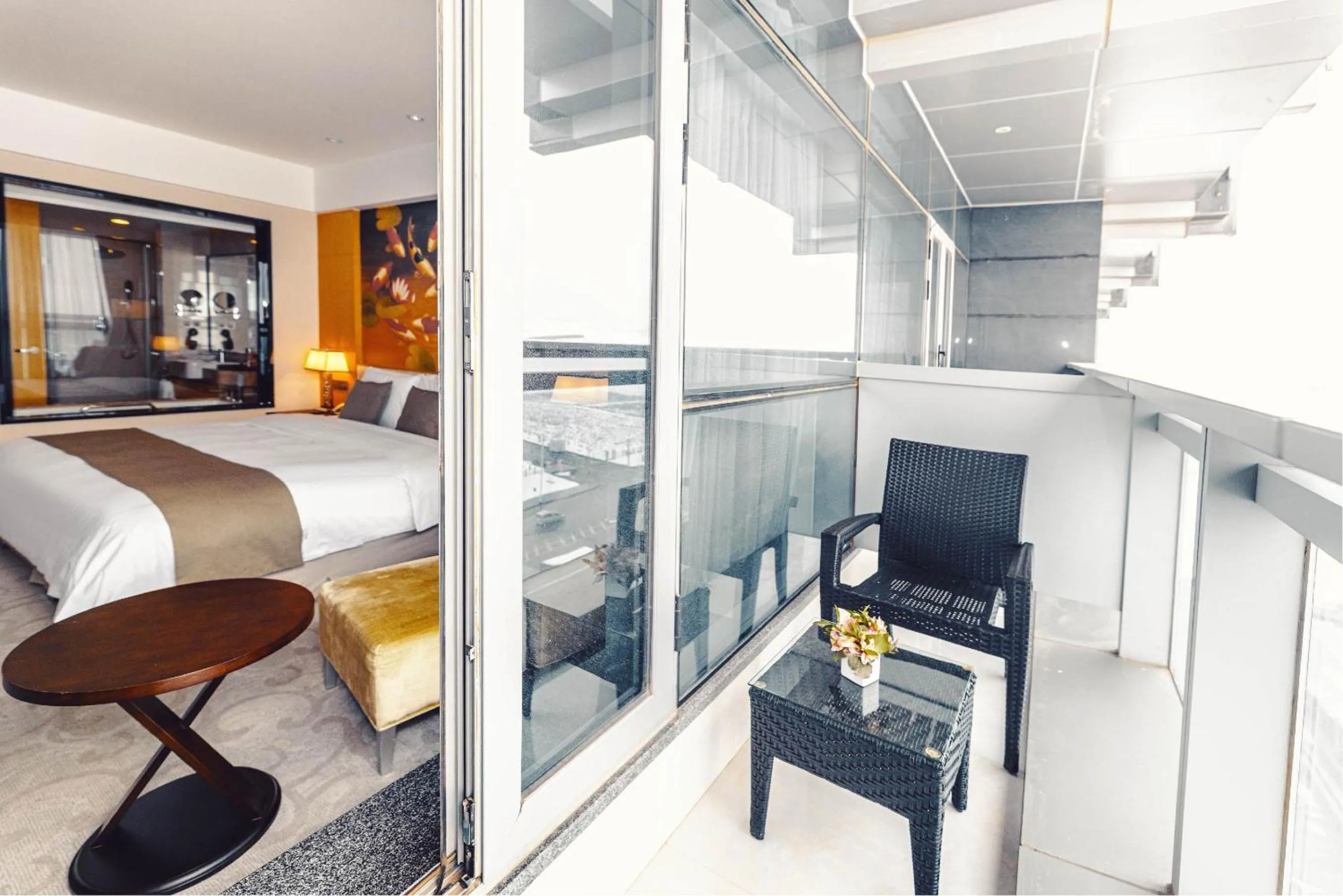 Balcony/Terrace, Bed in Hotels & Preference Hualing Tbilisi