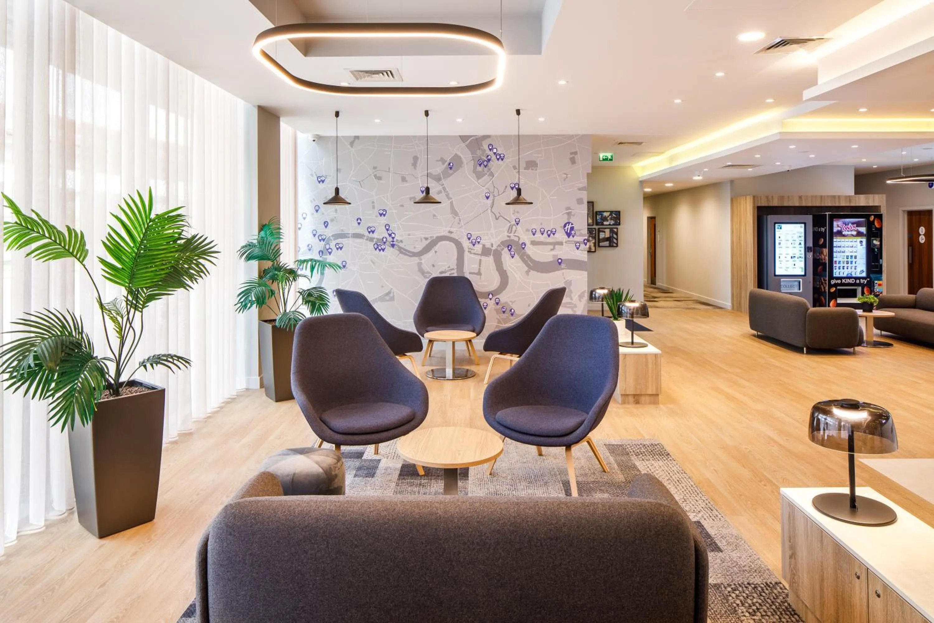Seating area in Holiday Inn Express London - ExCel by IHG