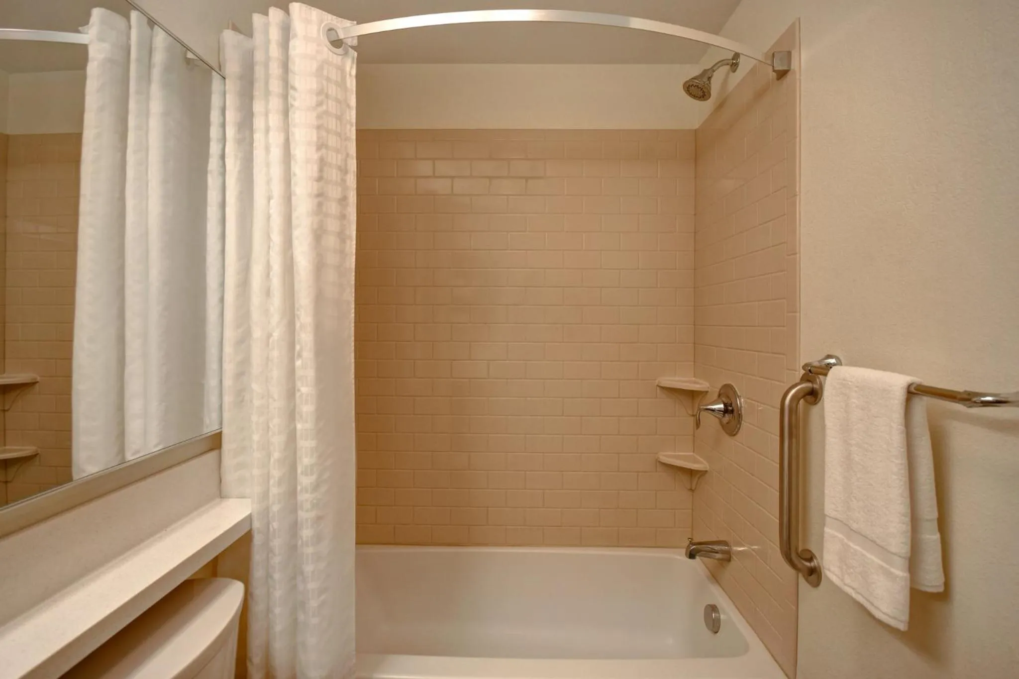 Bathroom in Candlewood Suites St Clairsville Wheeling Area by IHG