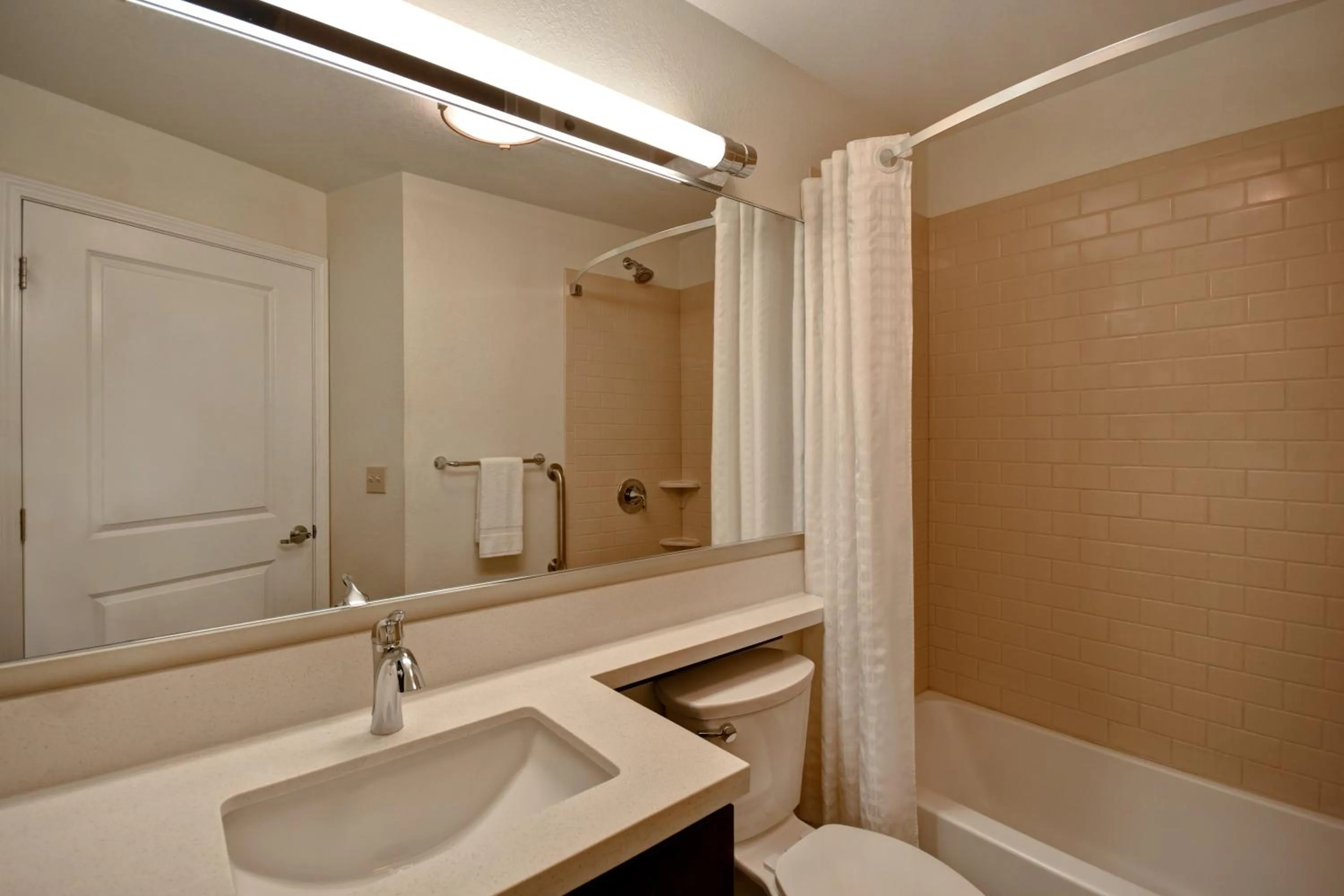 Bathroom in Candlewood Suites St Clairsville Wheeling Area by IHG