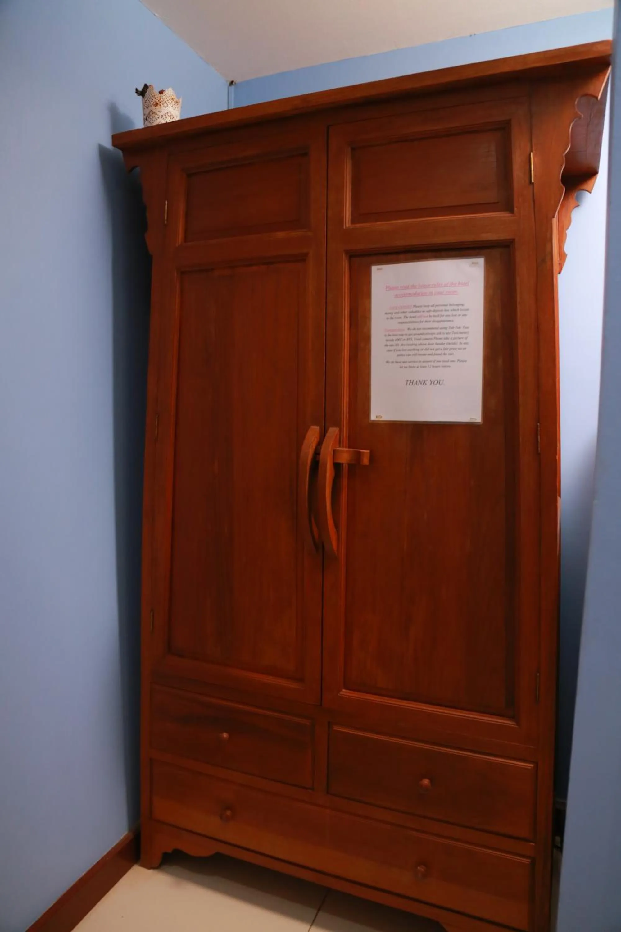 wardrobe in UPAR Hotels Silom