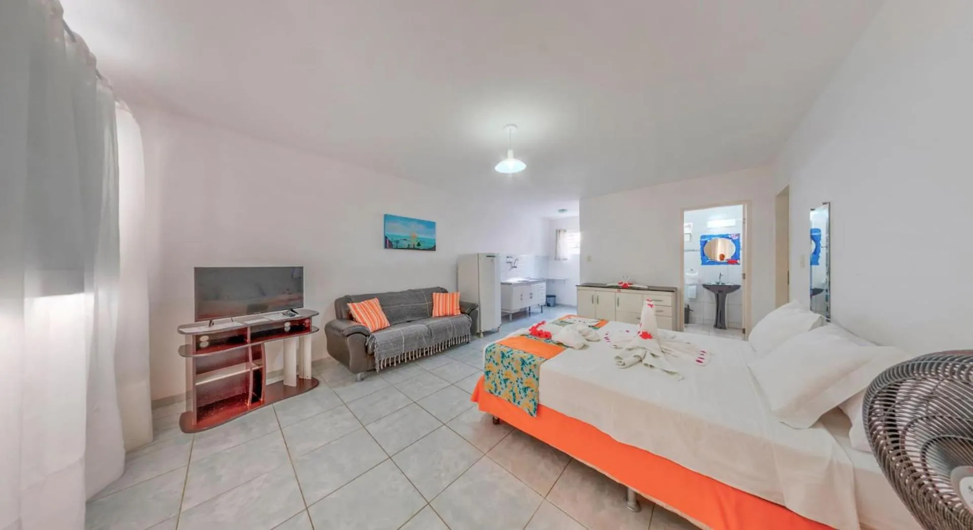 Bed in Pousada Joia Rara