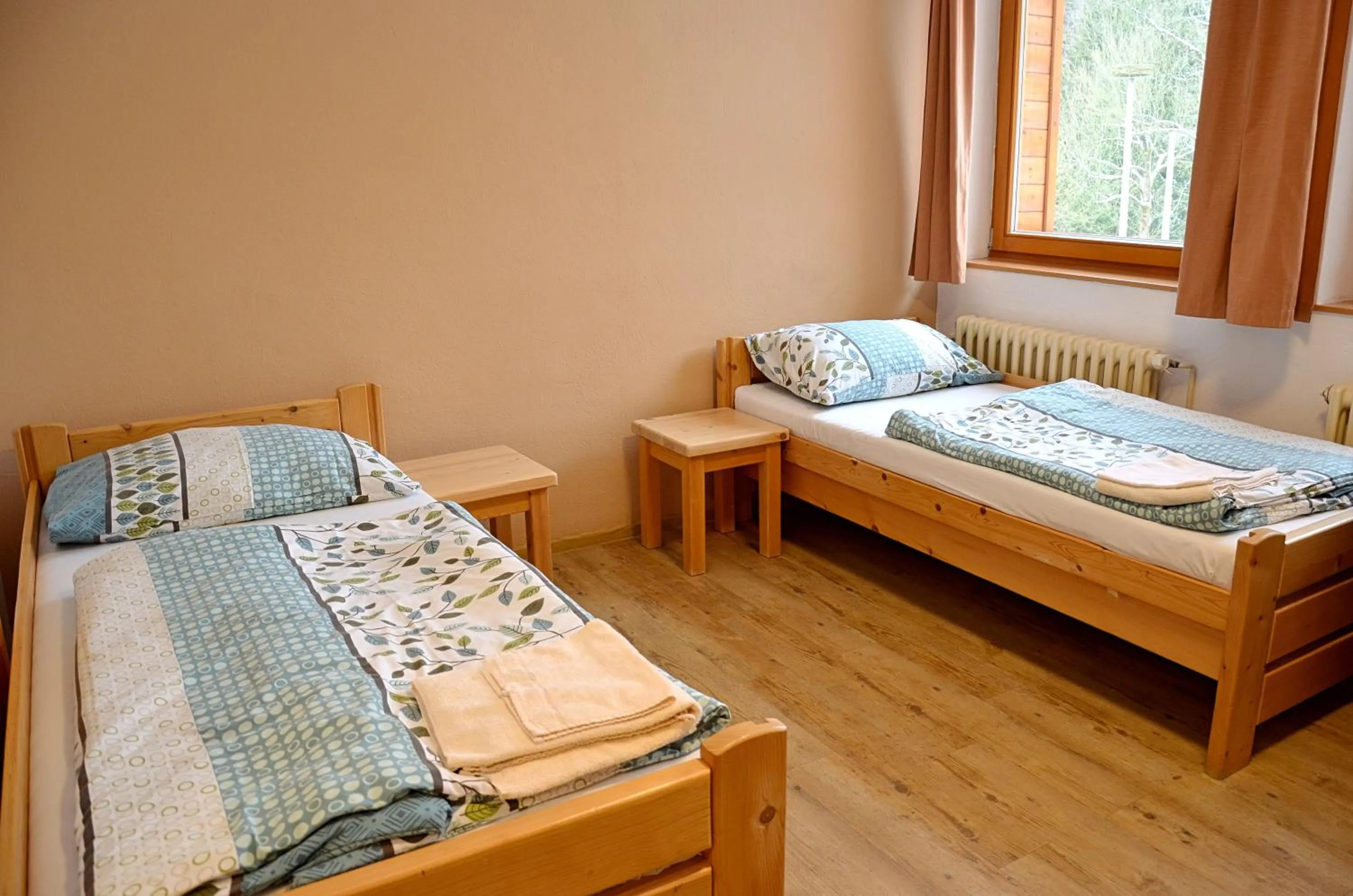 Bedroom, Bed in Balónový hotel a pivovar Radešín