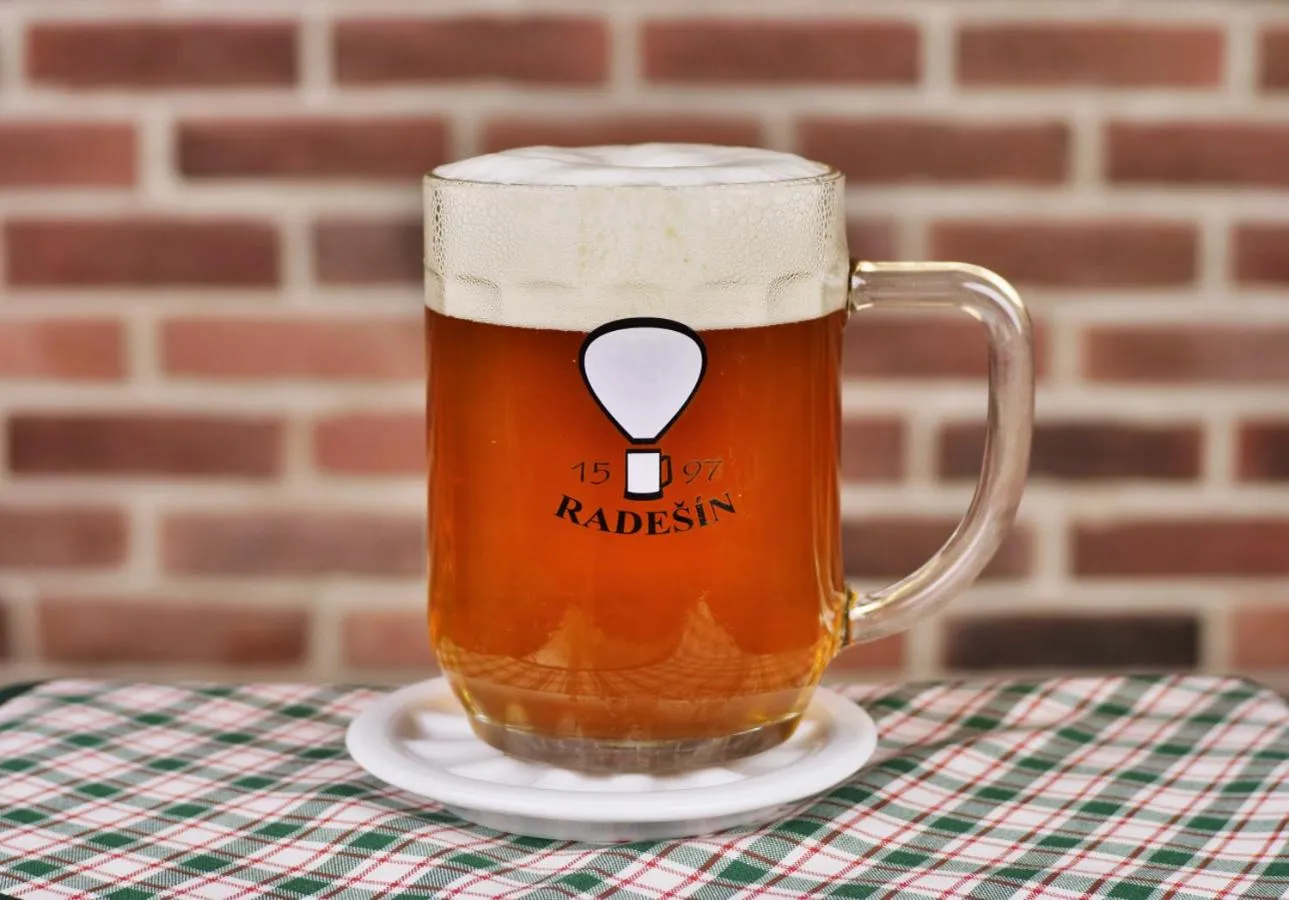 Alcoholic drinks in Balónový hotel a pivovar Radešín