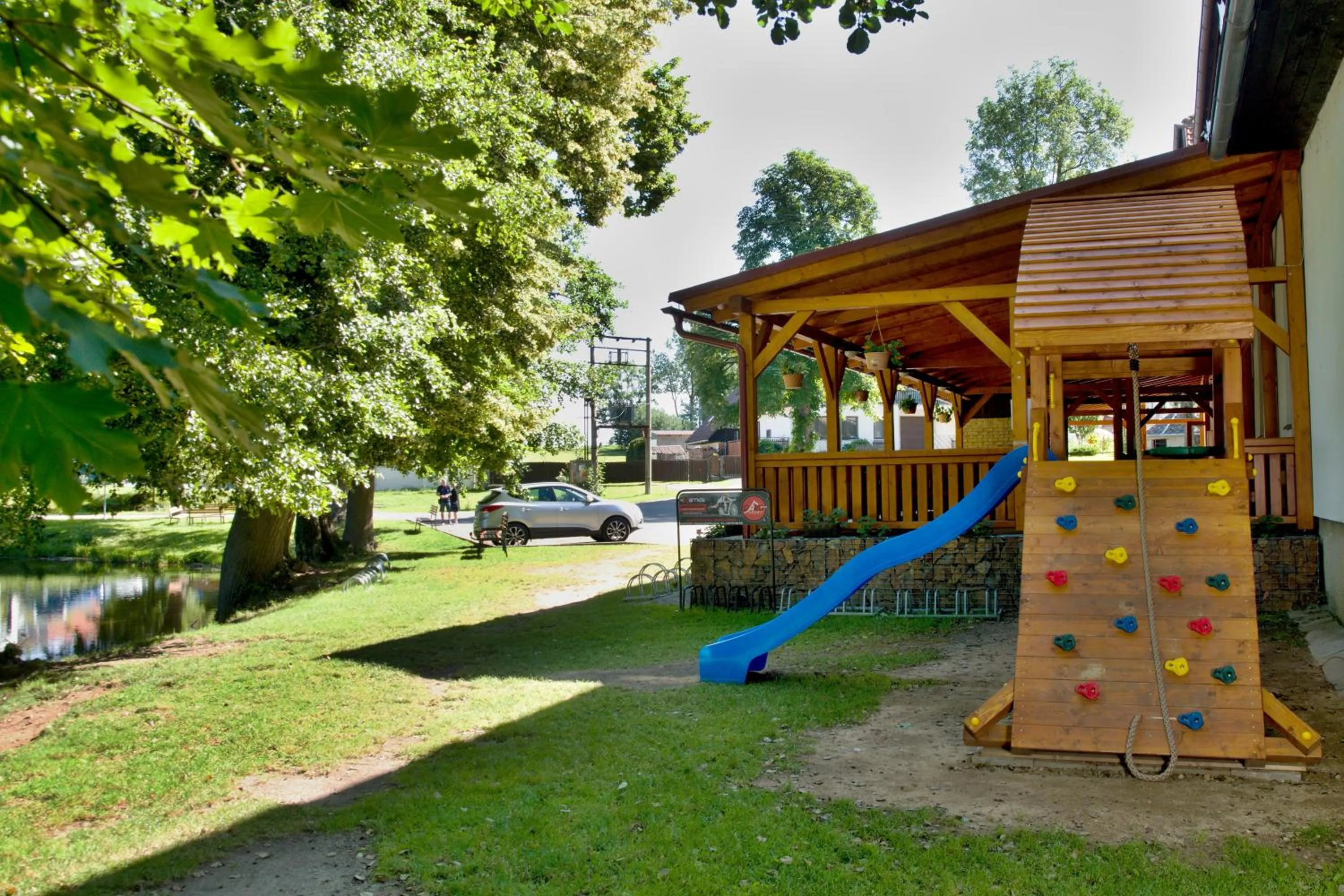 Off site in Balónový hotel a pivovar Radešín