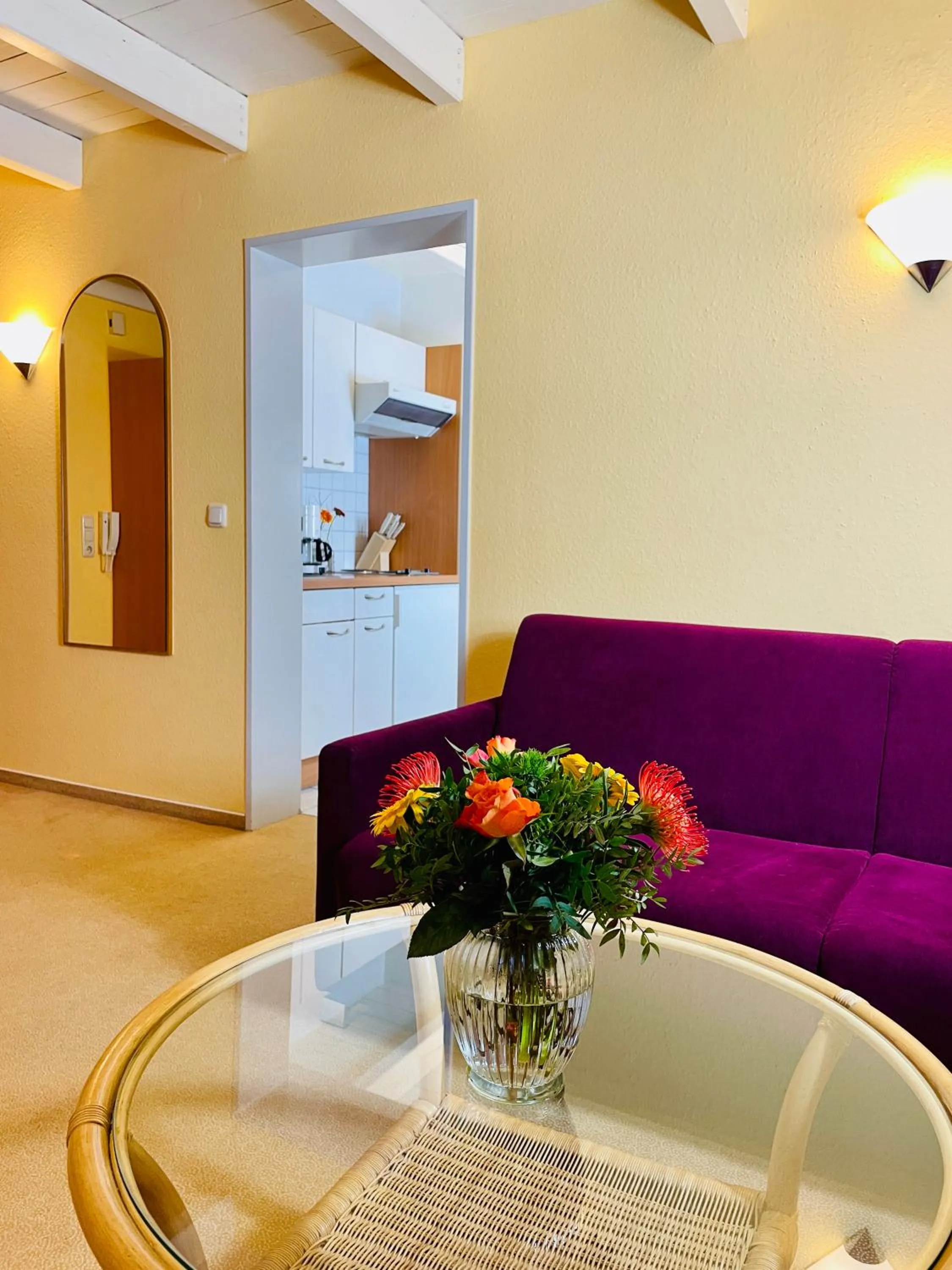 Kitchen or kitchenette in Im Winkel Appartements und Zimmer