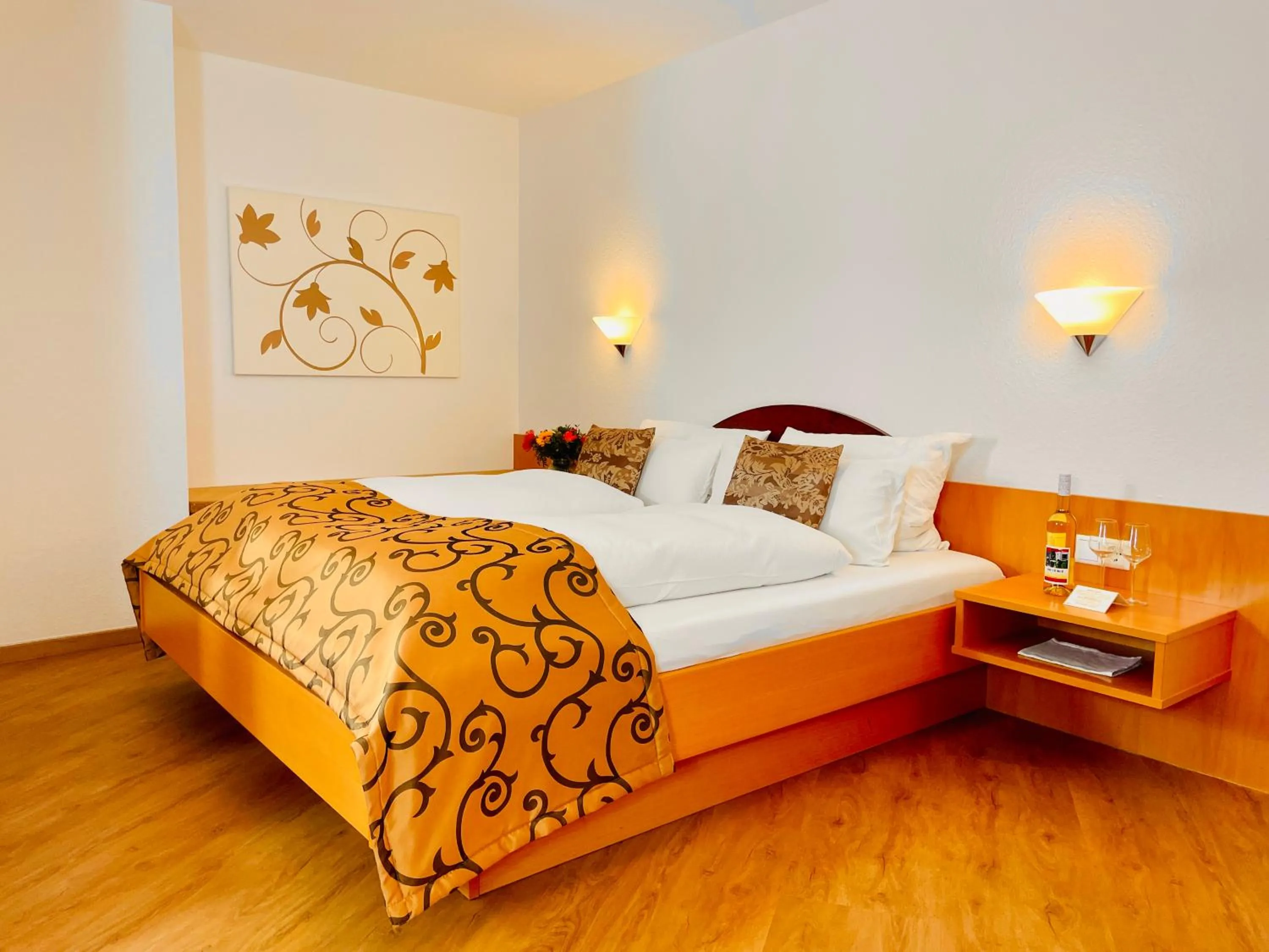 Bed in Im Winkel Appartements und Zimmer