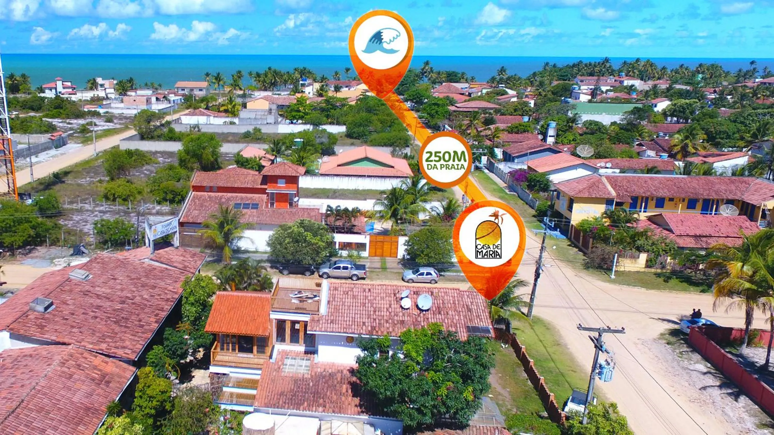 Bird's eye view in Pousada Casa de Maria