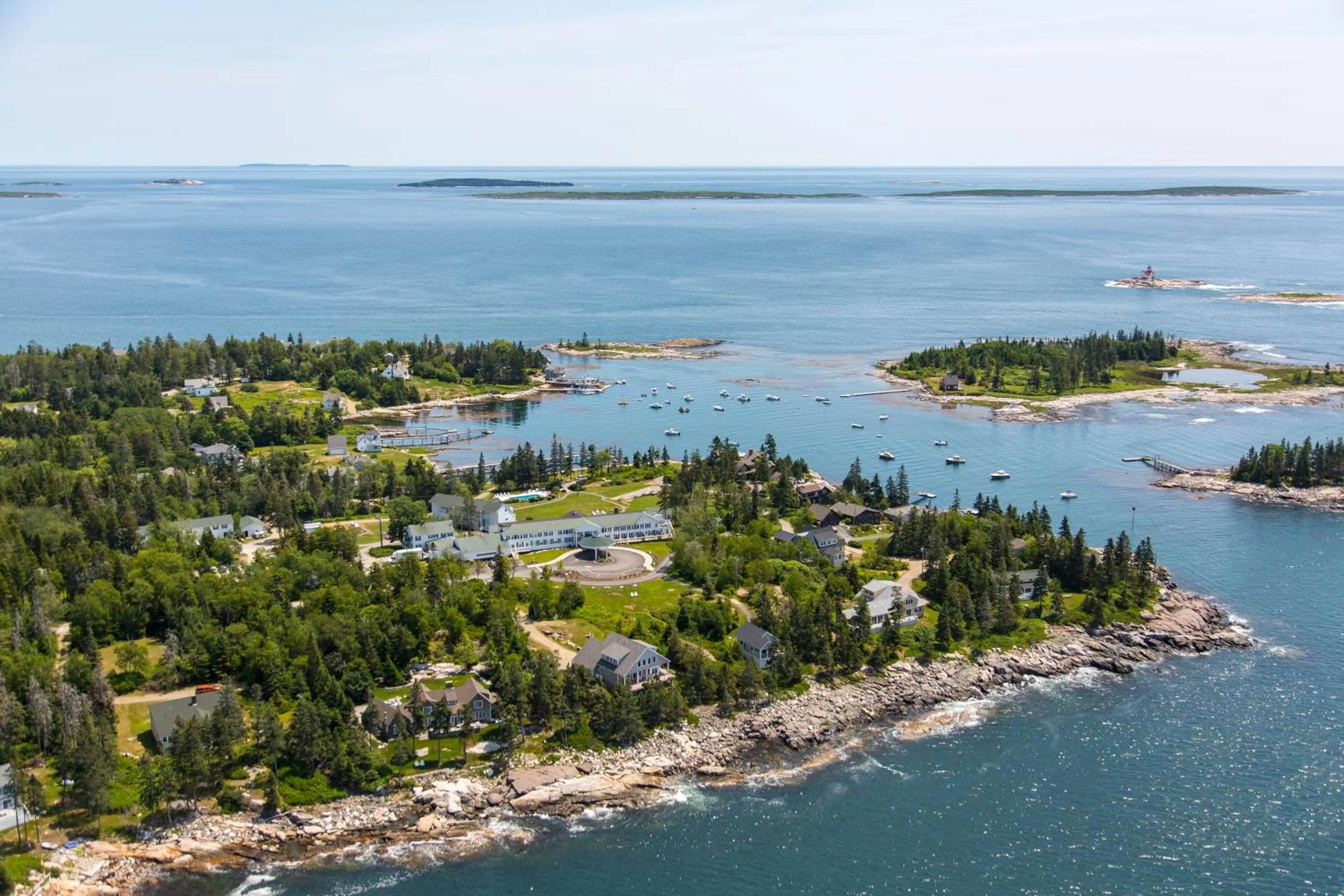 Bird's eye view in Newagen Seaside Inn