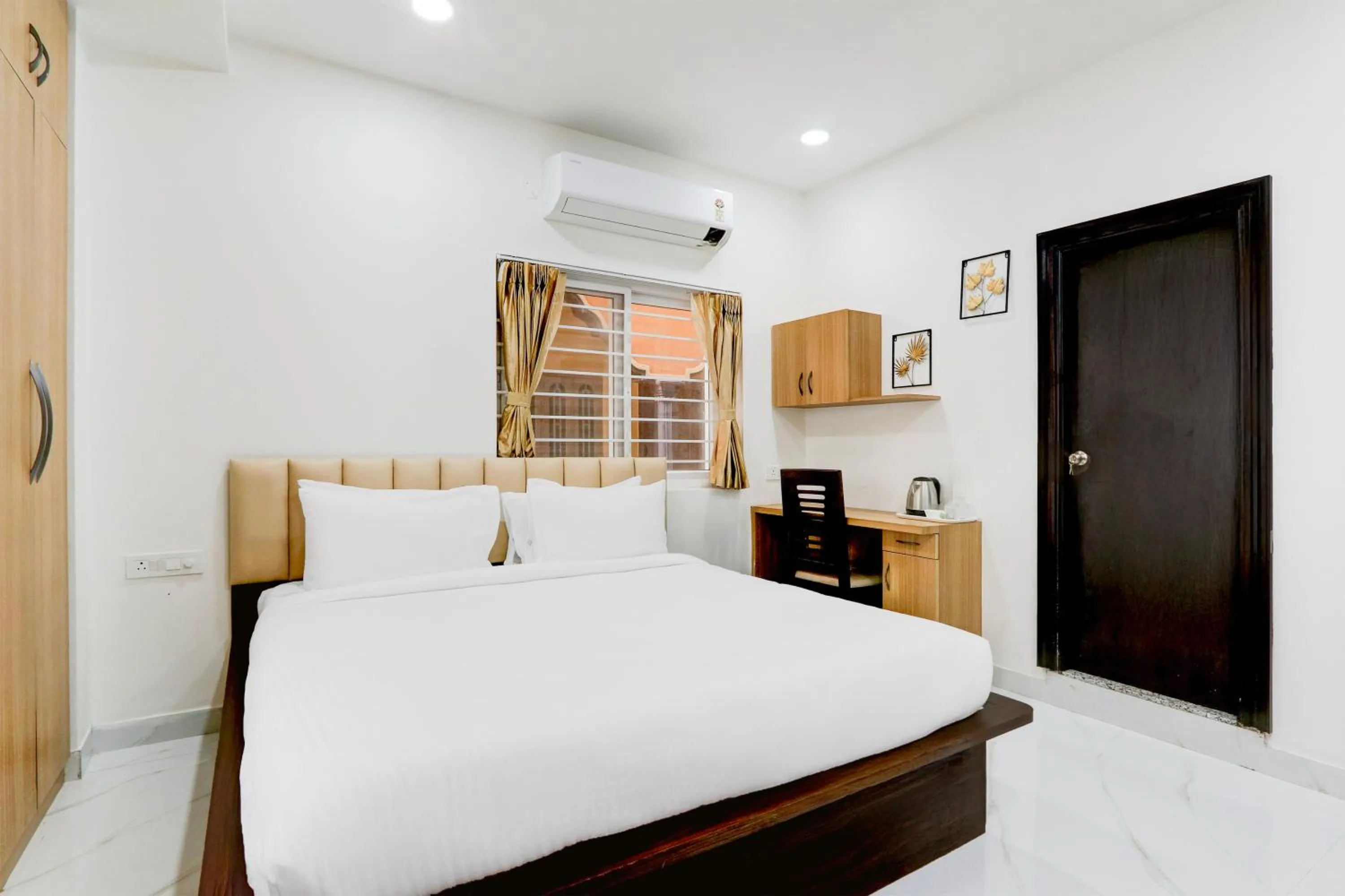 Bedroom, Bed in Palette by CheckIn Chanda Nagar Near GSM Mall