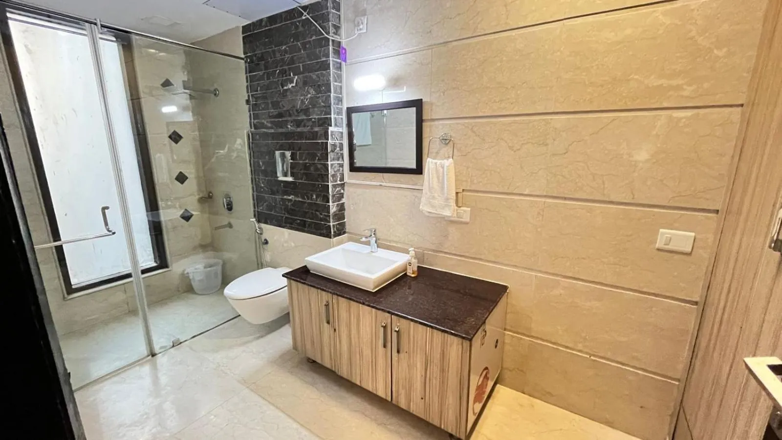 Shower in Abode Residency near USA Embassy Delhi Safdarjung Enclave New Delhi