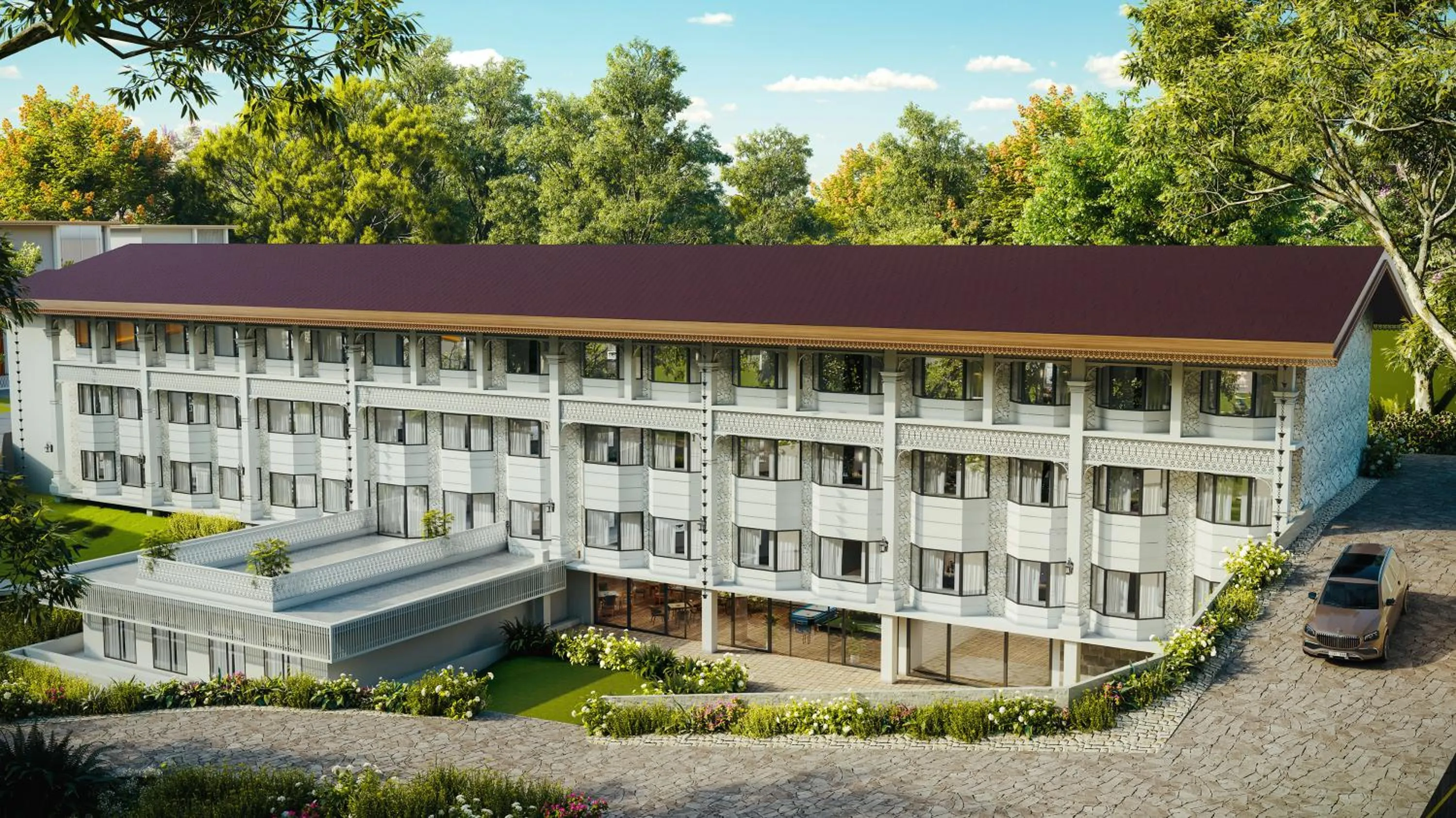 Facade/entrance in Naukuchia House, Naukuchiatal - IHCL SeleQtions