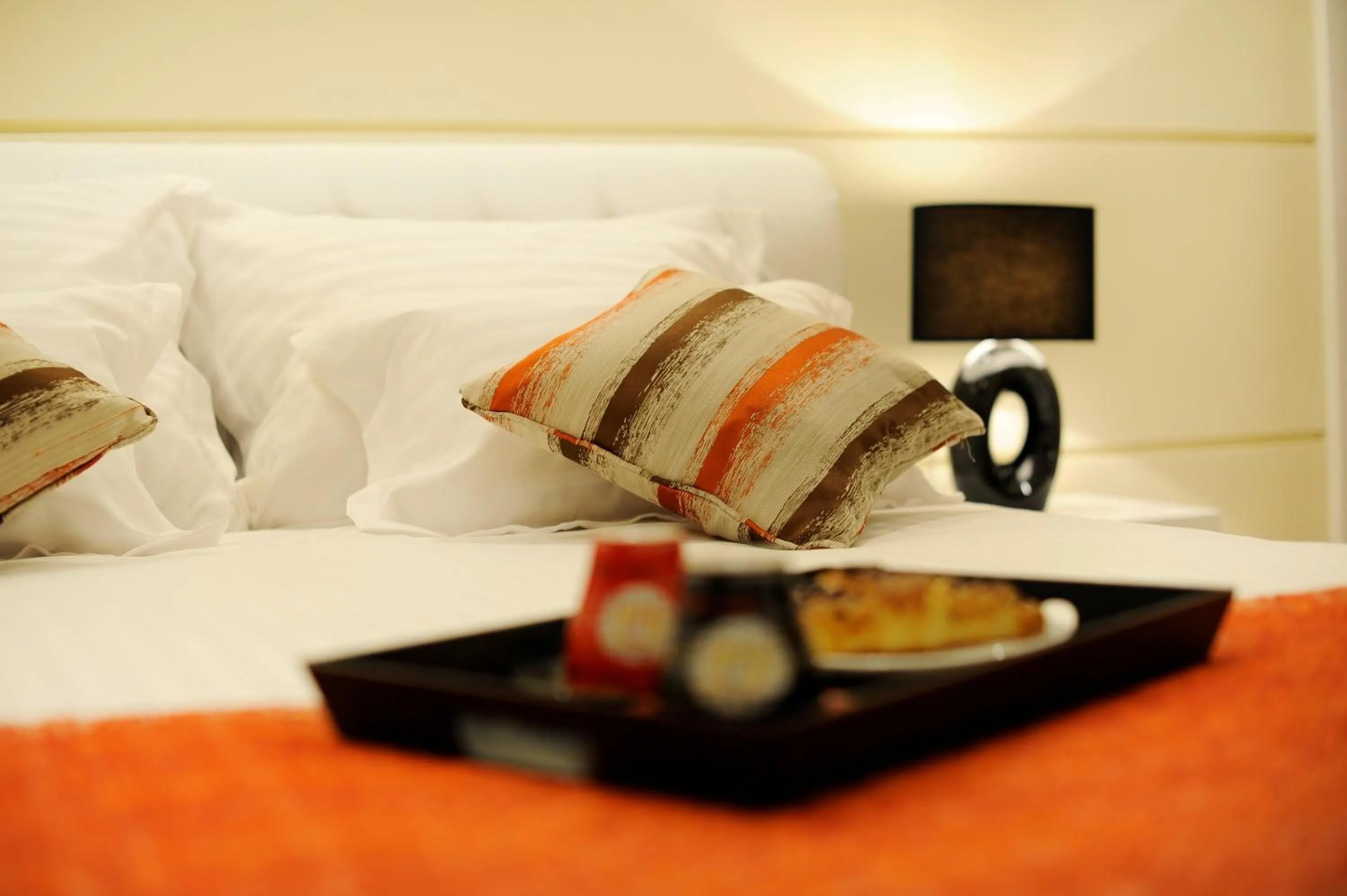 Decorative detail, Bed in Main Street Studio and Rooms