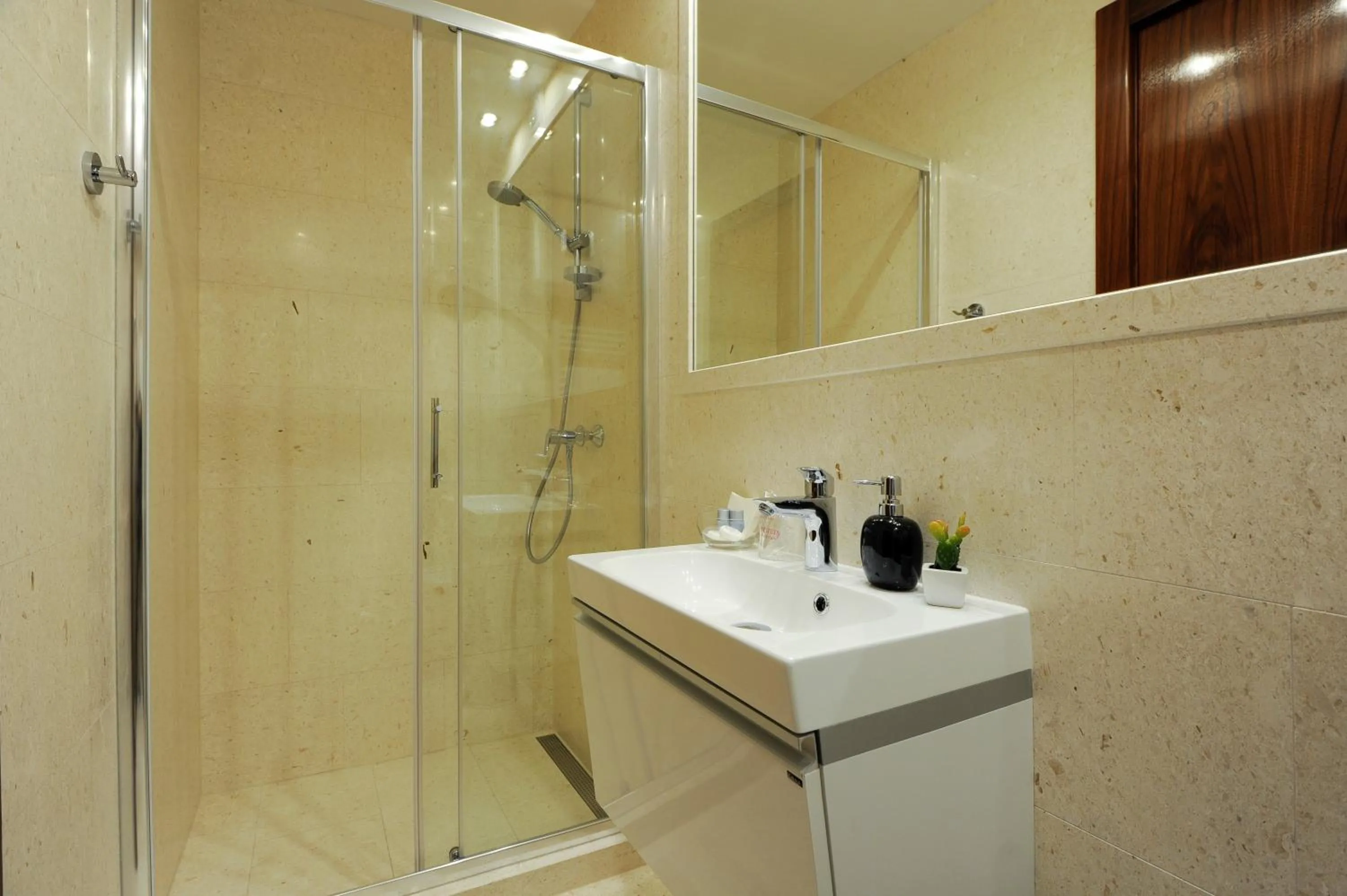 Shower in Main Street Studio and Rooms