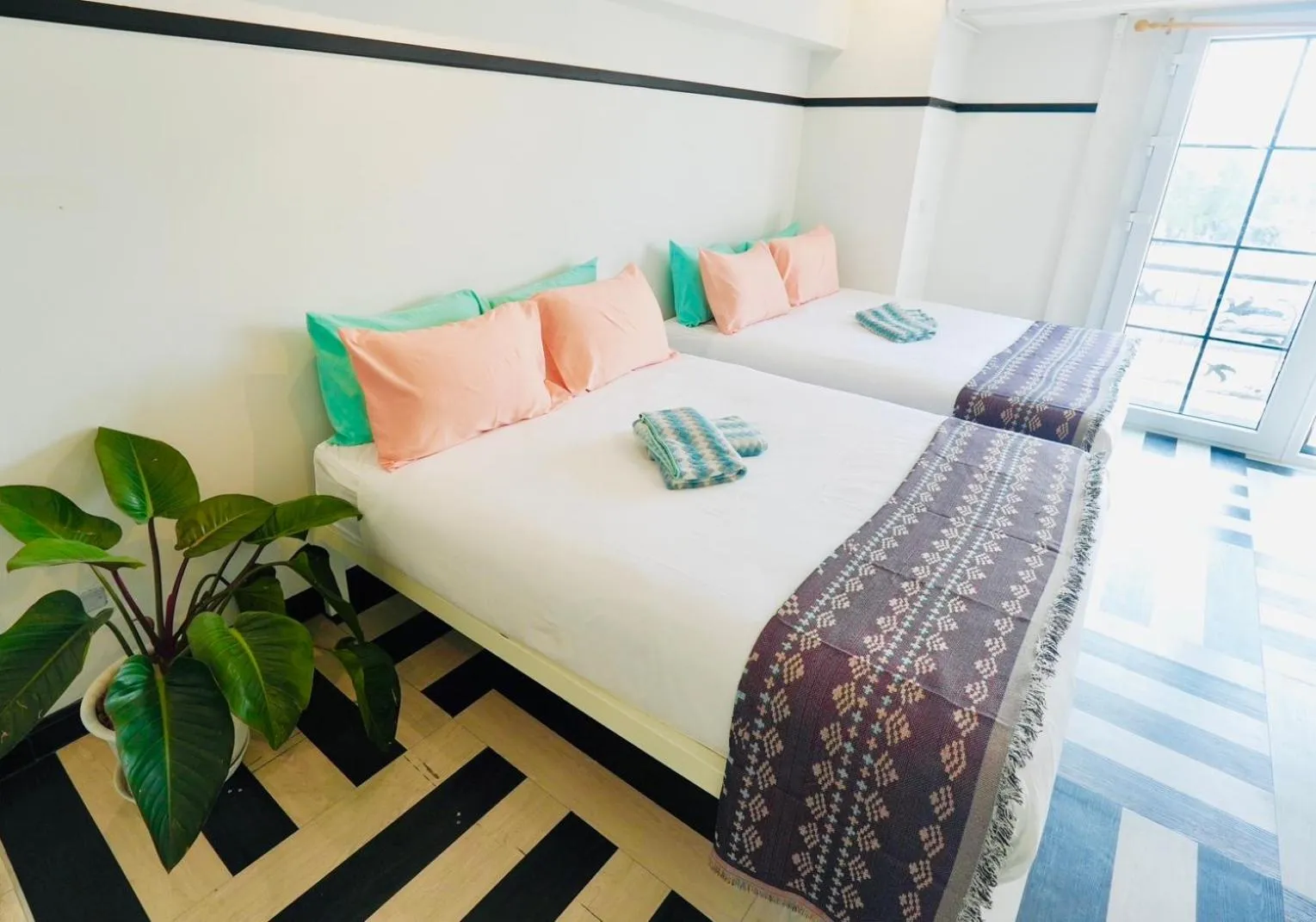 Bed in The Local Khaosan Bangkok Hotel