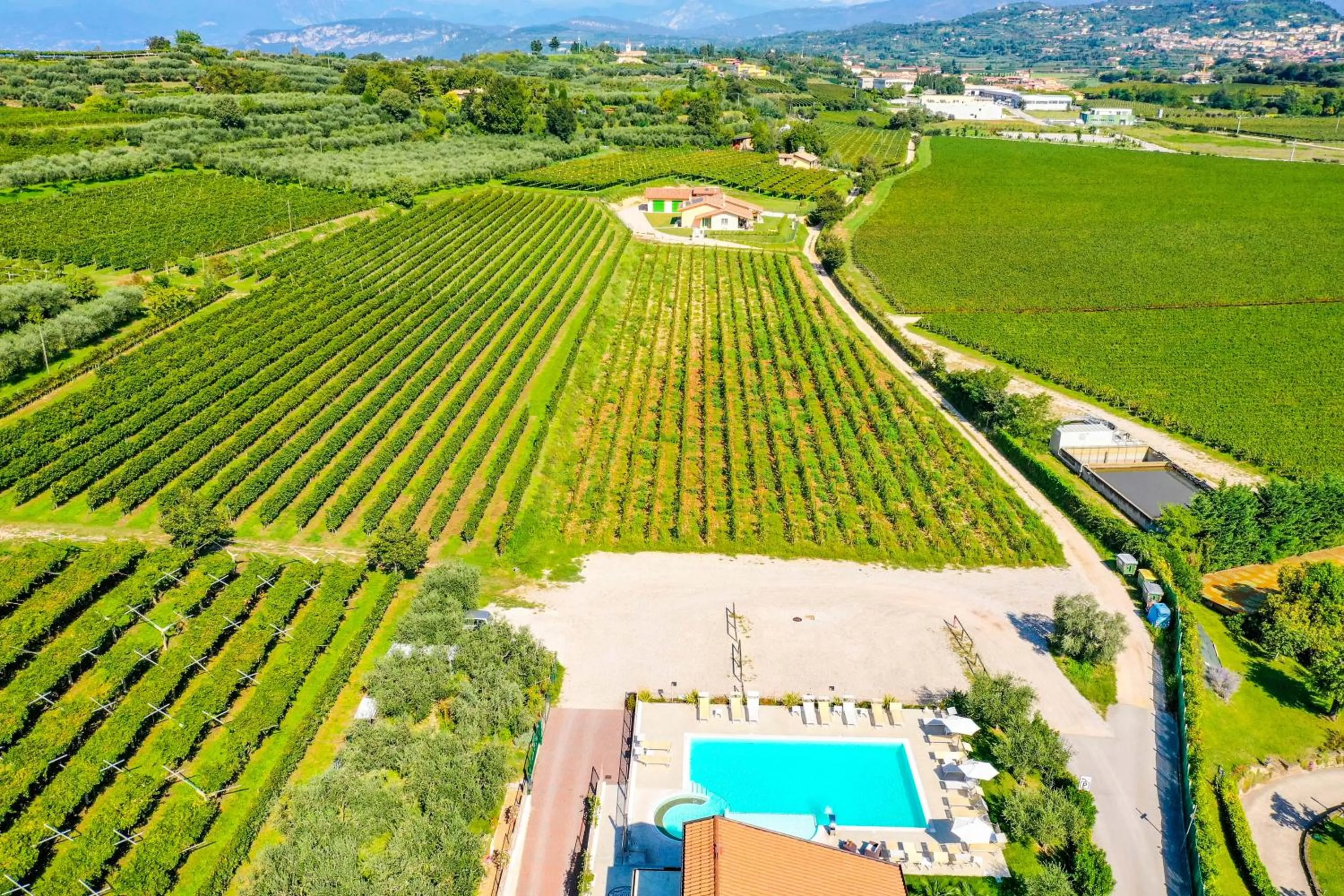 Bird's eye view in Locanda Corte Montioni