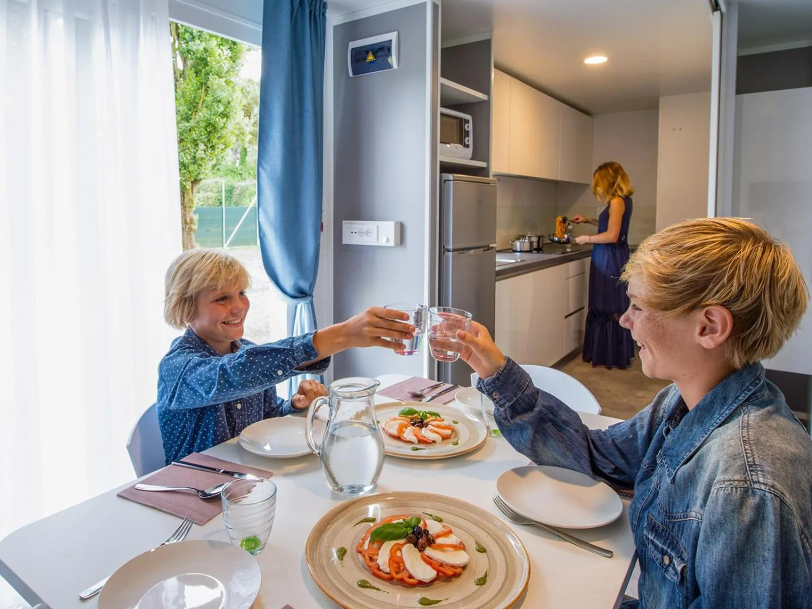 Kitchen or kitchenette in Portofelice Camping Village
