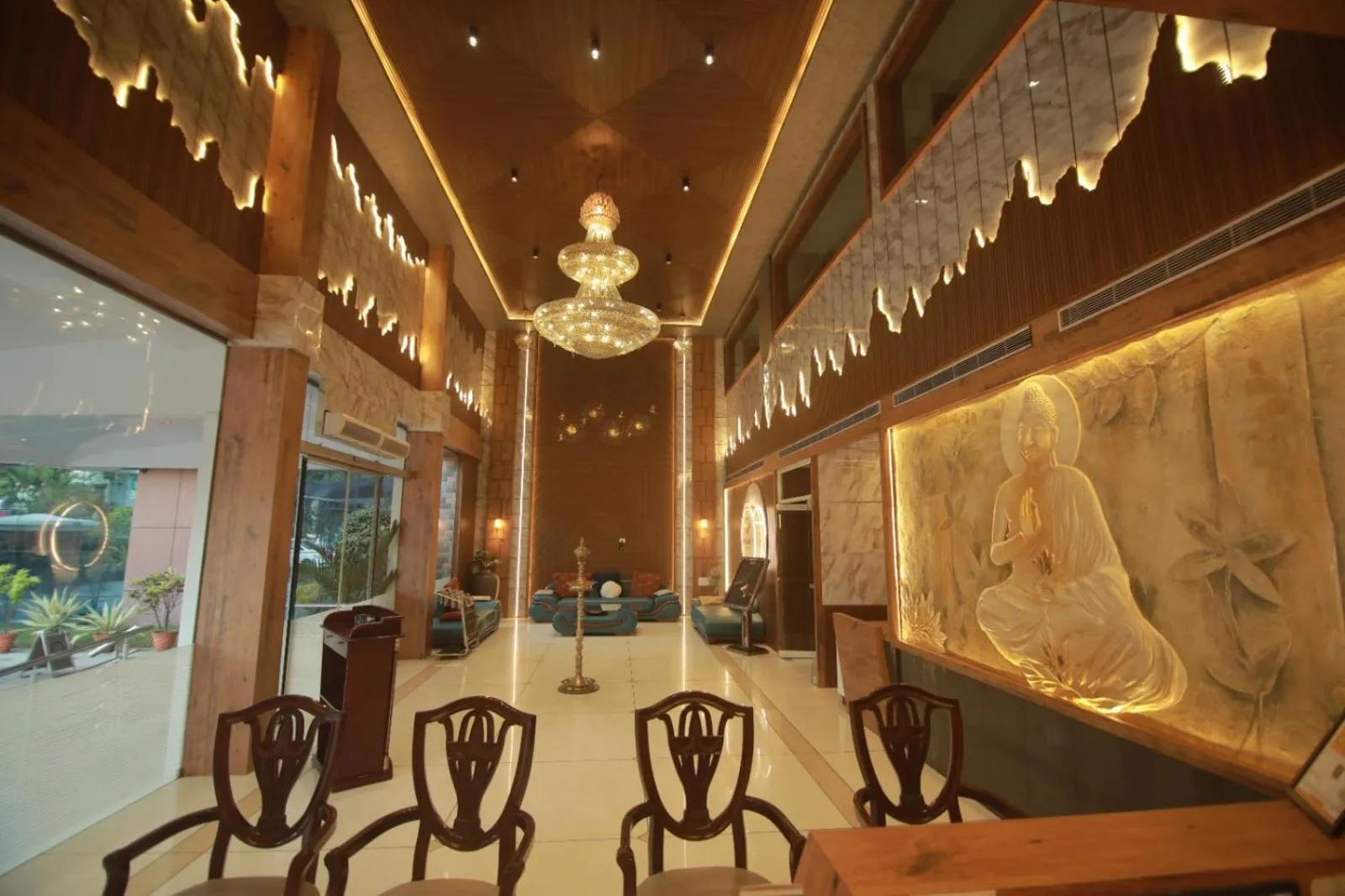 Lobby or reception in Sreelakshmi Residency