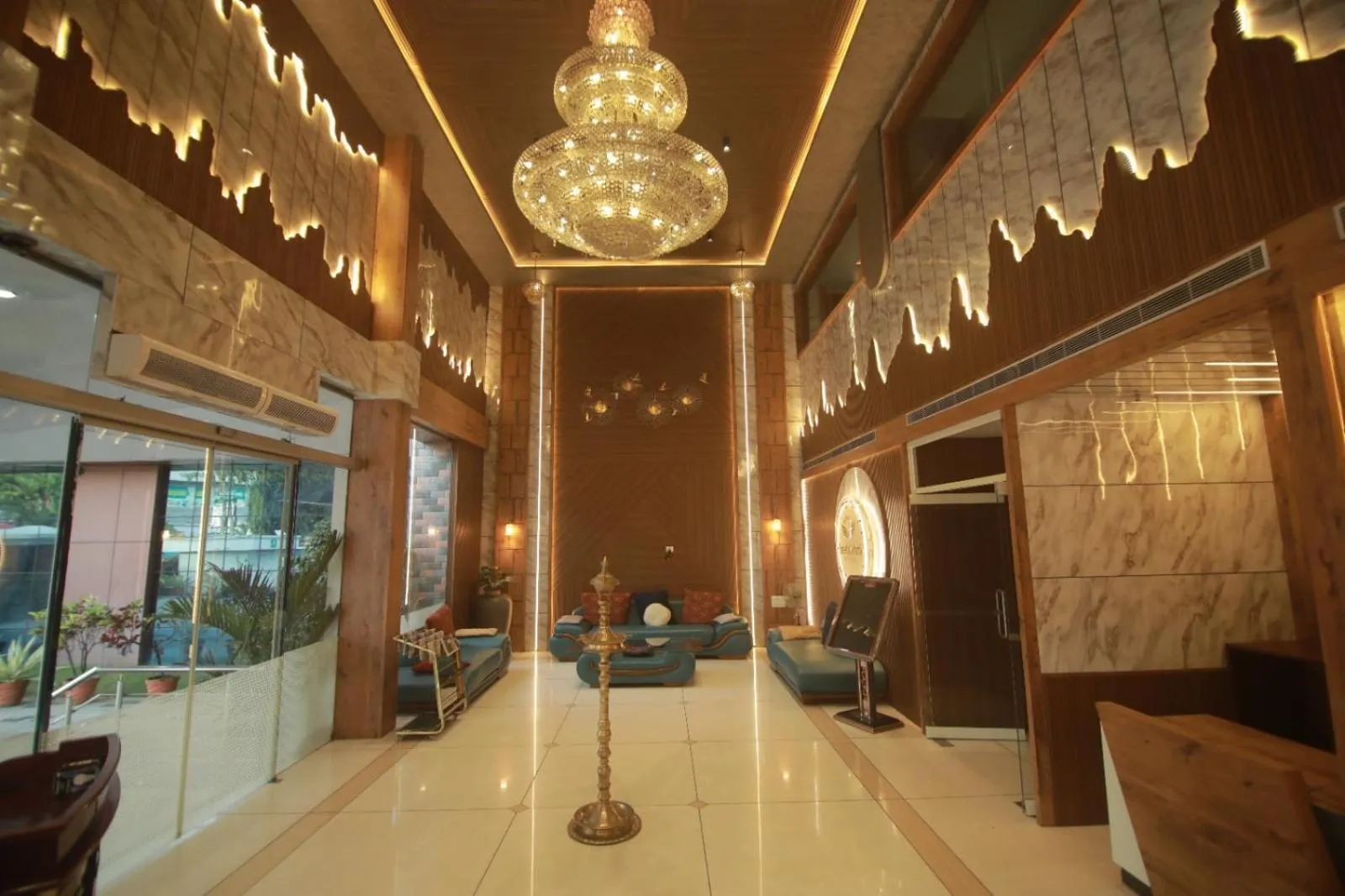 Lobby or reception in Sreelakshmi Residency