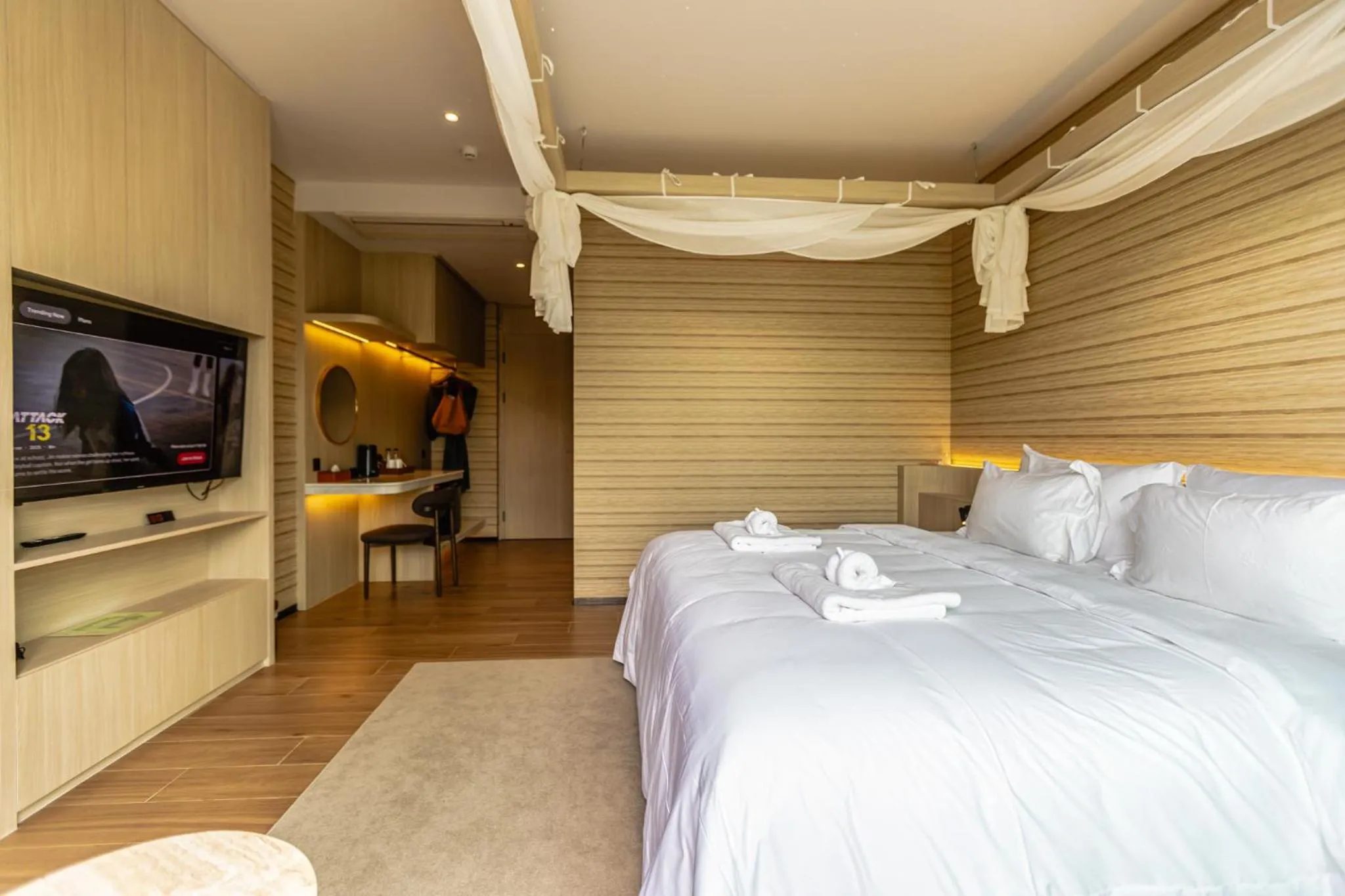 Bed in Viewpoint Khaoyai Hotel