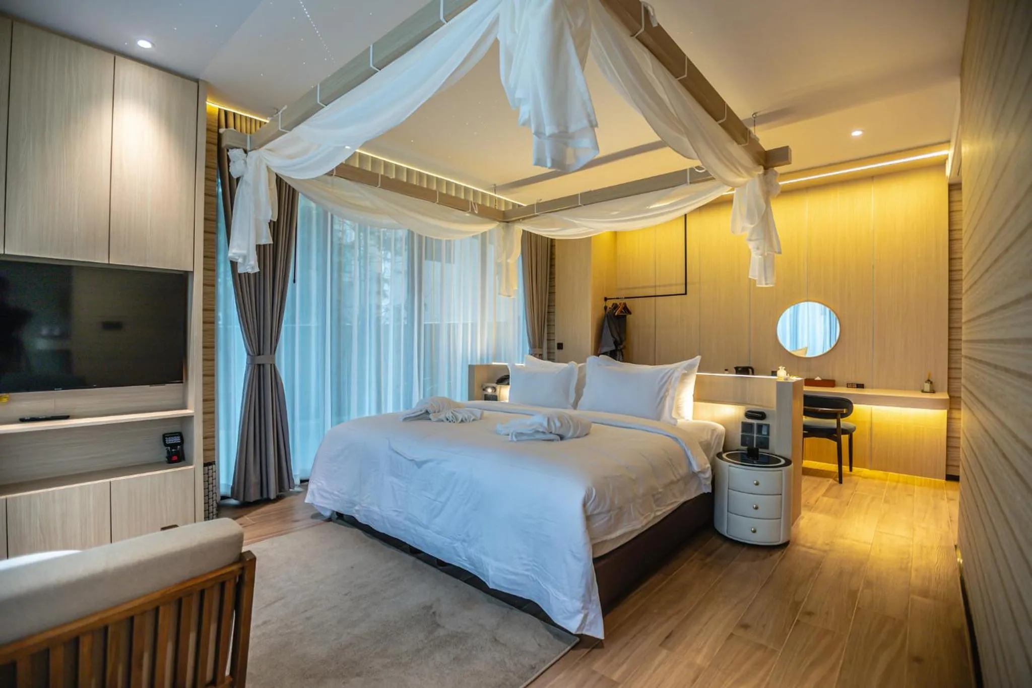 Bed in Viewpoint Khaoyai Hotel