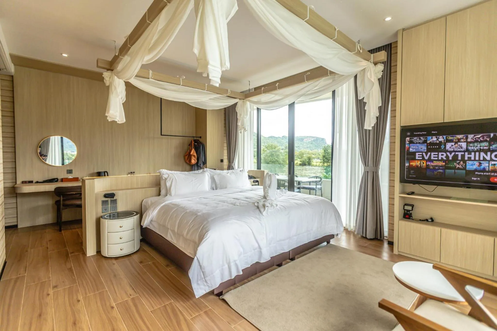 Bed in Viewpoint Khaoyai Hotel