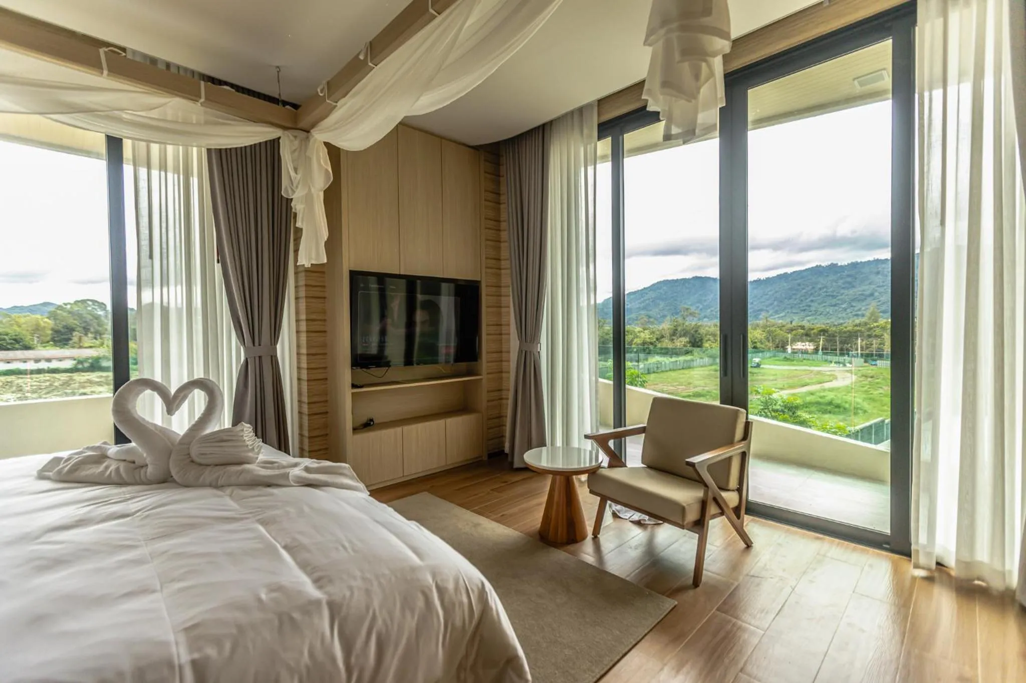 Bed in Viewpoint Khaoyai Hotel