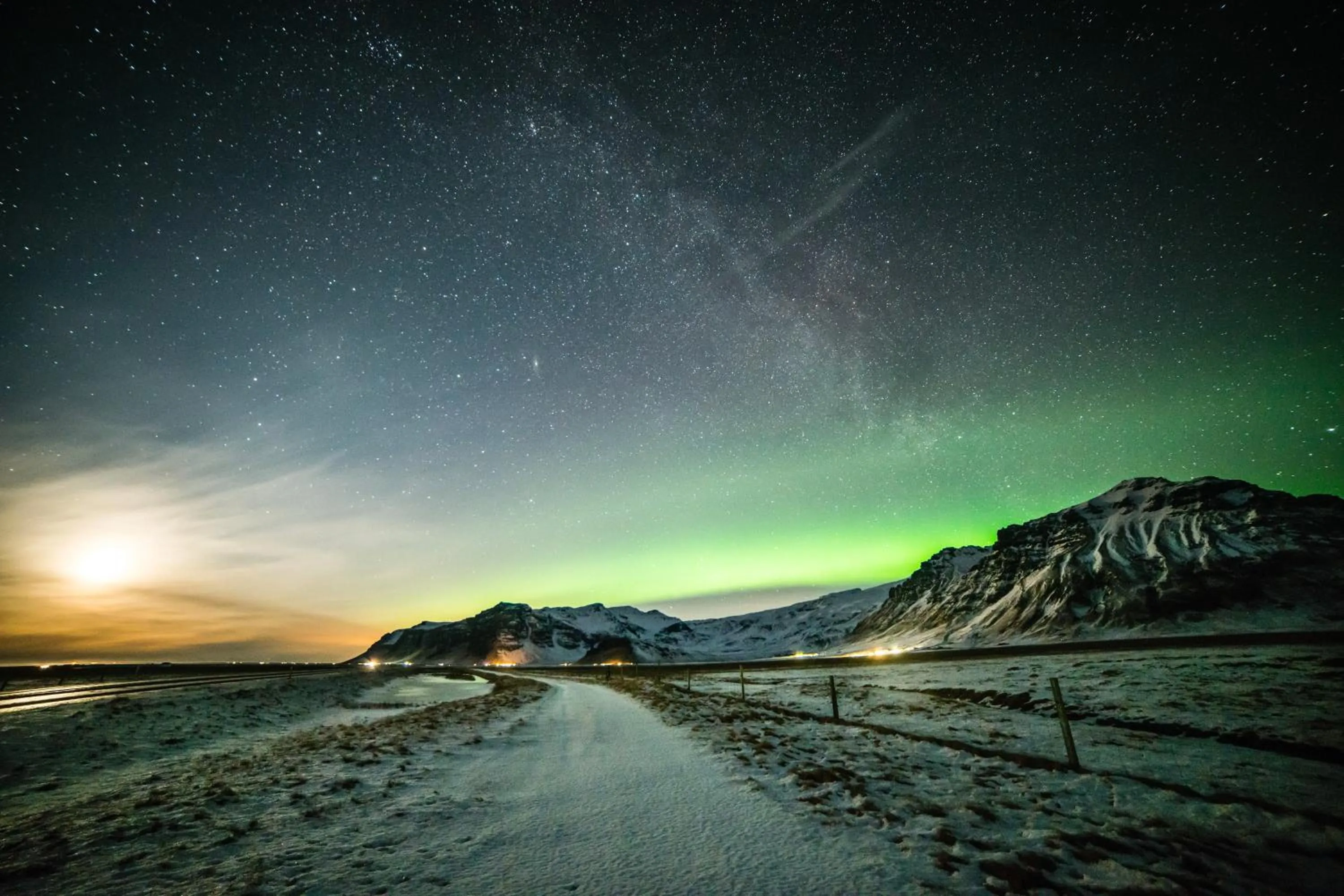 Natural landscape in Skogar Hostel